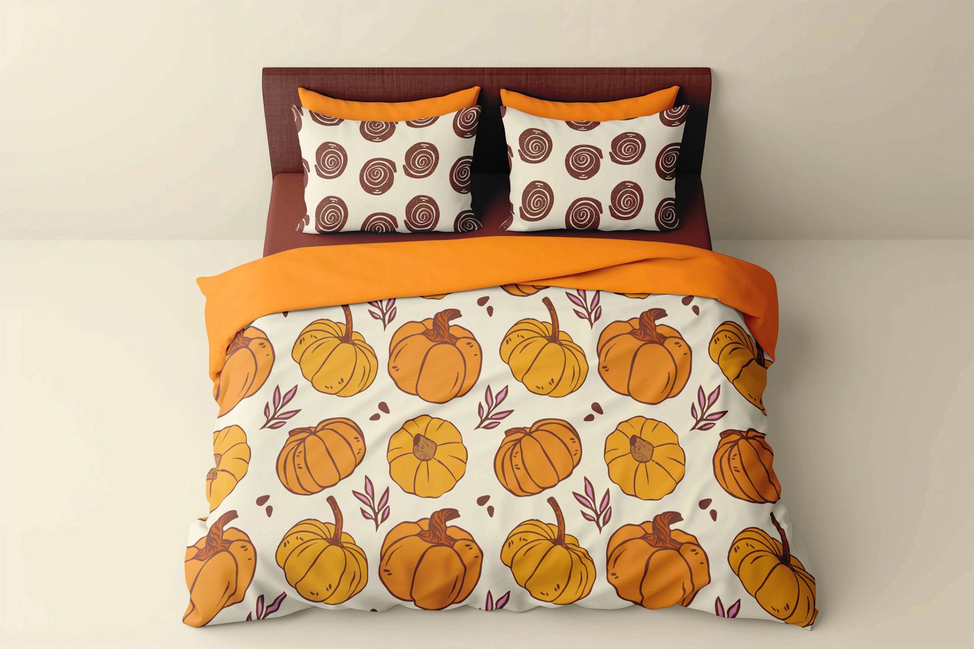 Juego de cama "Pumpkin & Cozy" 02
