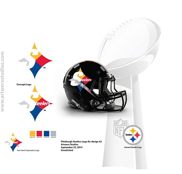 Arthur Rogers Jr - Pittsburgh Steelers Logo Concept Design