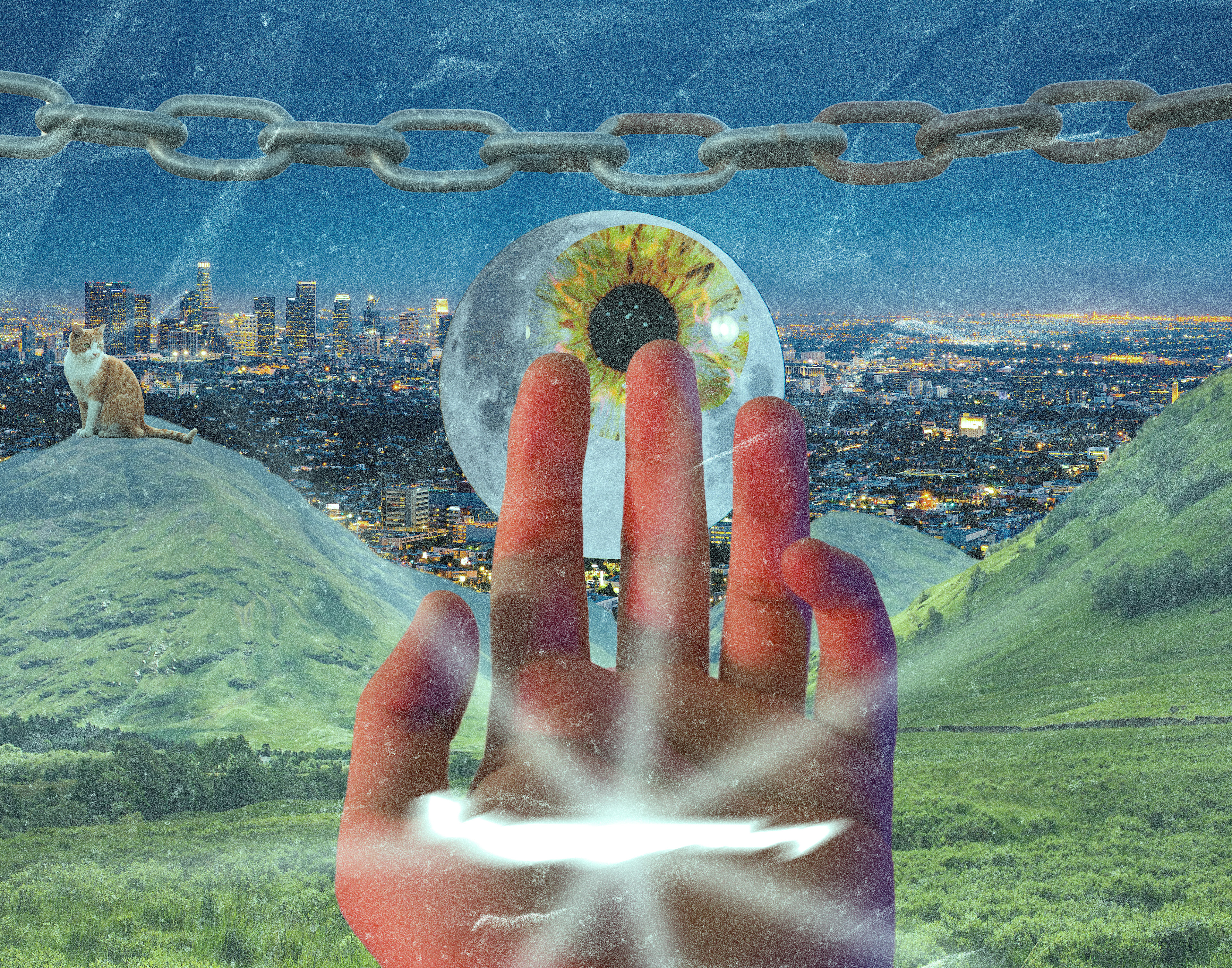 "practicing composite images", raster image, 2021 (ART116), used Photoshop