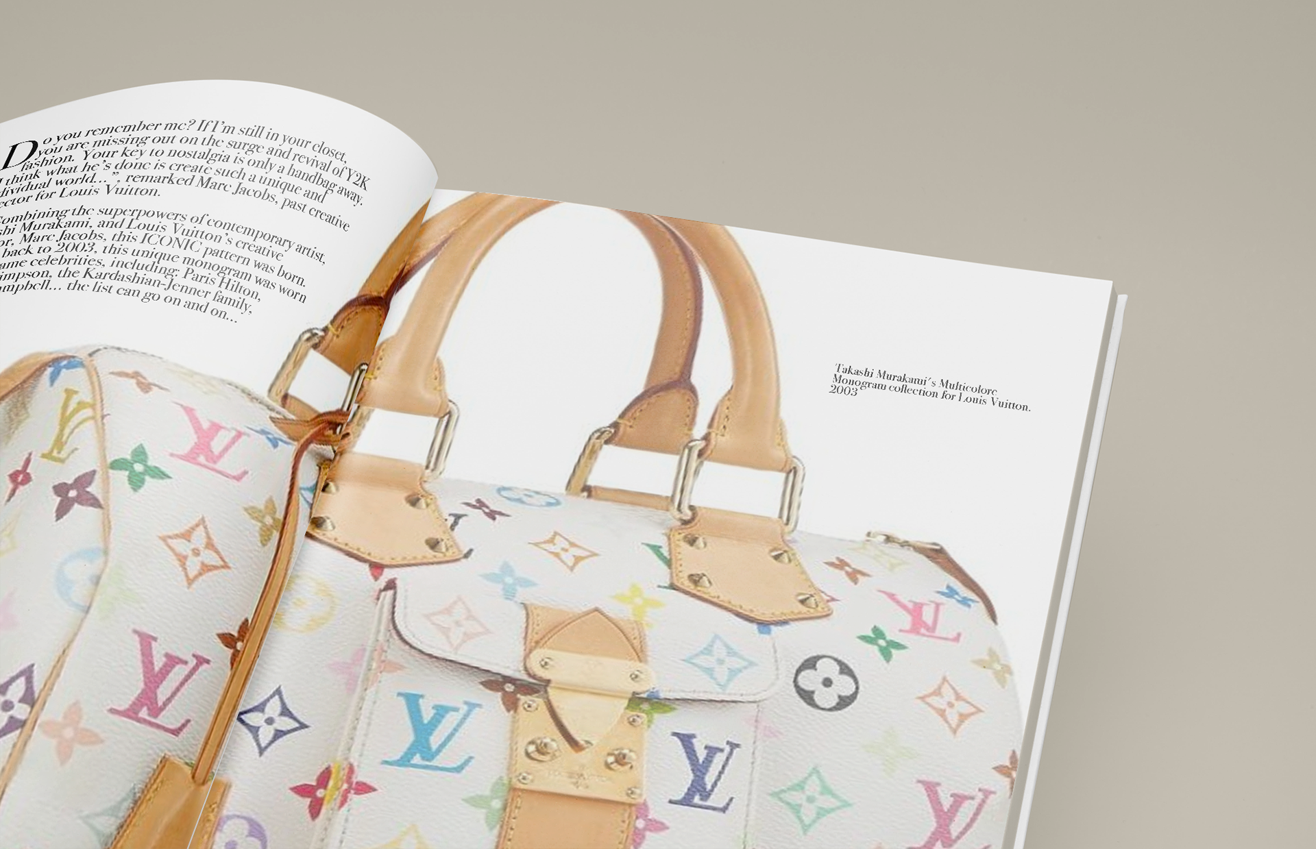 "ICONIC", magazine spread mockup, 2022 (TWC411), used Photoshop