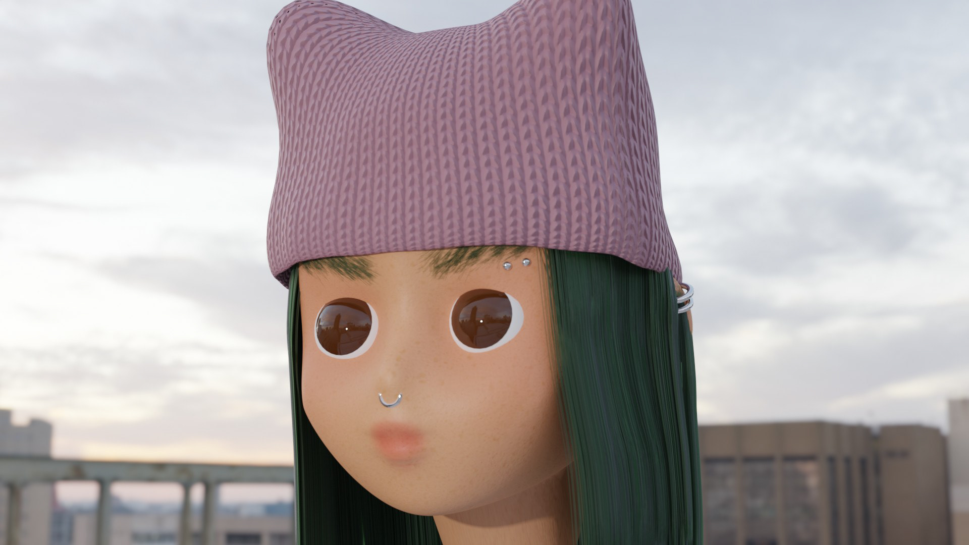 "inspired by heaven by MJ", 3d character design, 2022 (AME294), used Blender
