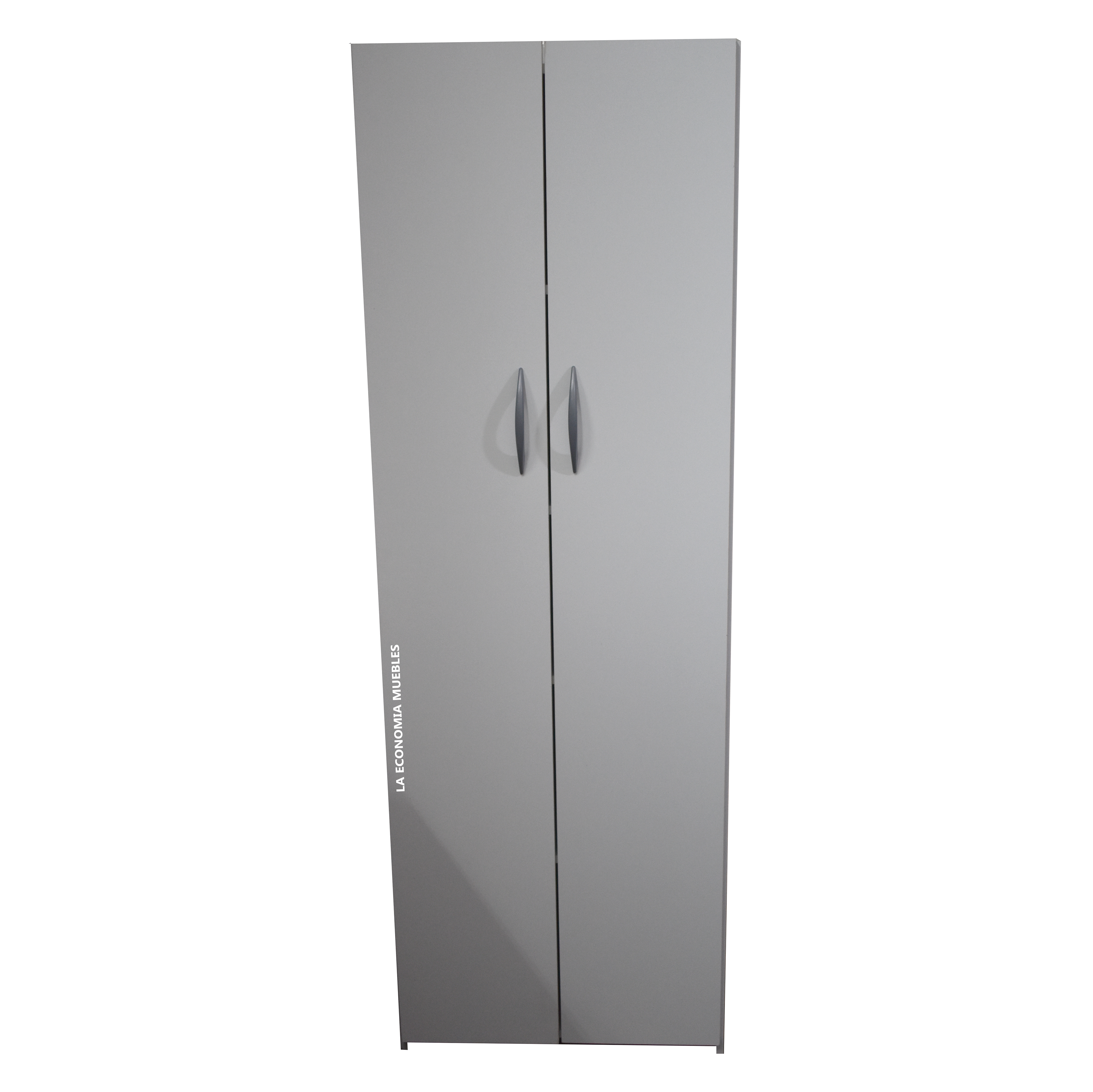 Organizador de 0.60m x 1.80m con dos puertas y estantes regulables. Colores: blanco, wengué, mogno, roble.