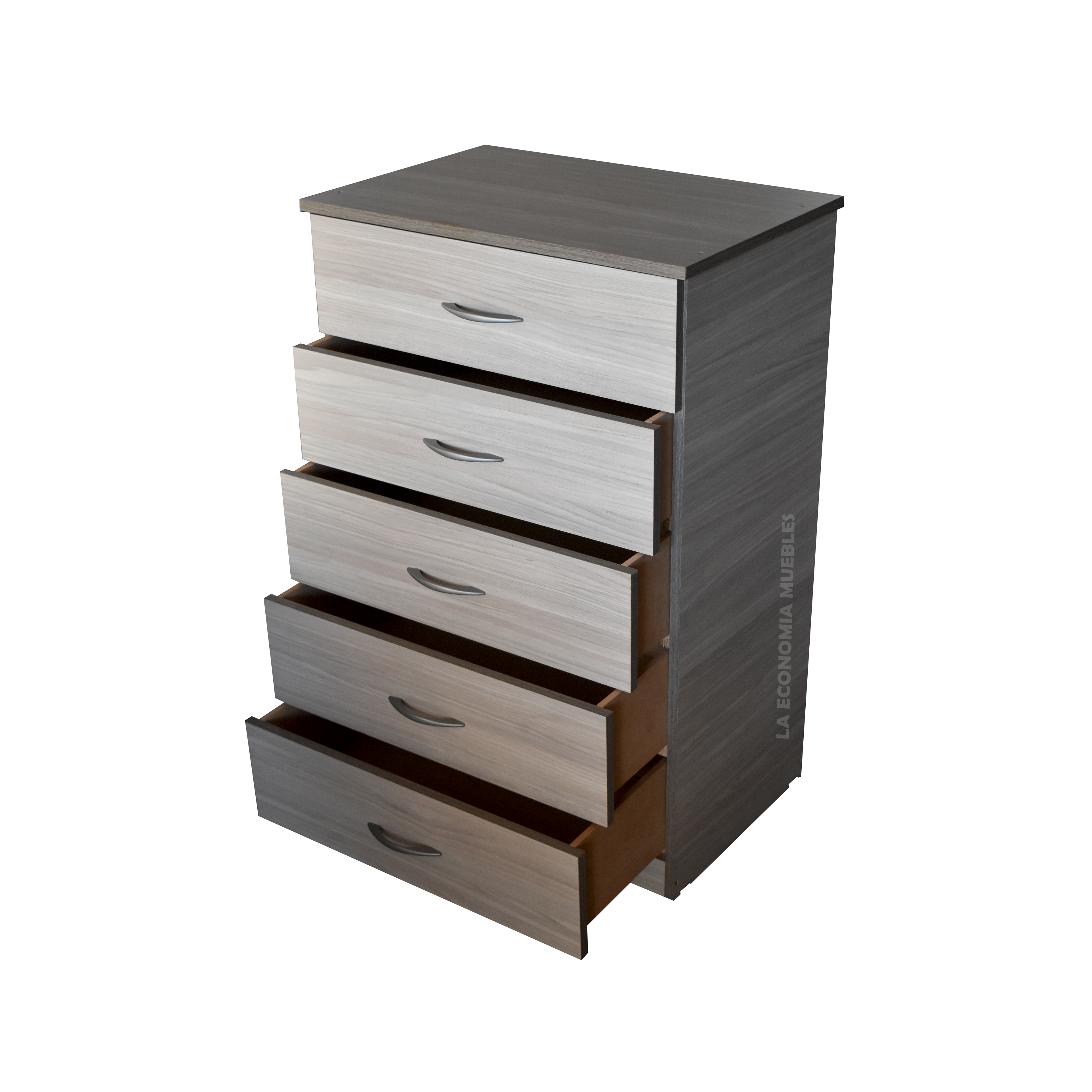 Chifonier de cinco cajones. Colores a elección.
