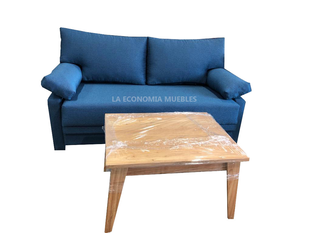 Sillón cama de 2 plazas con mesita ratona.