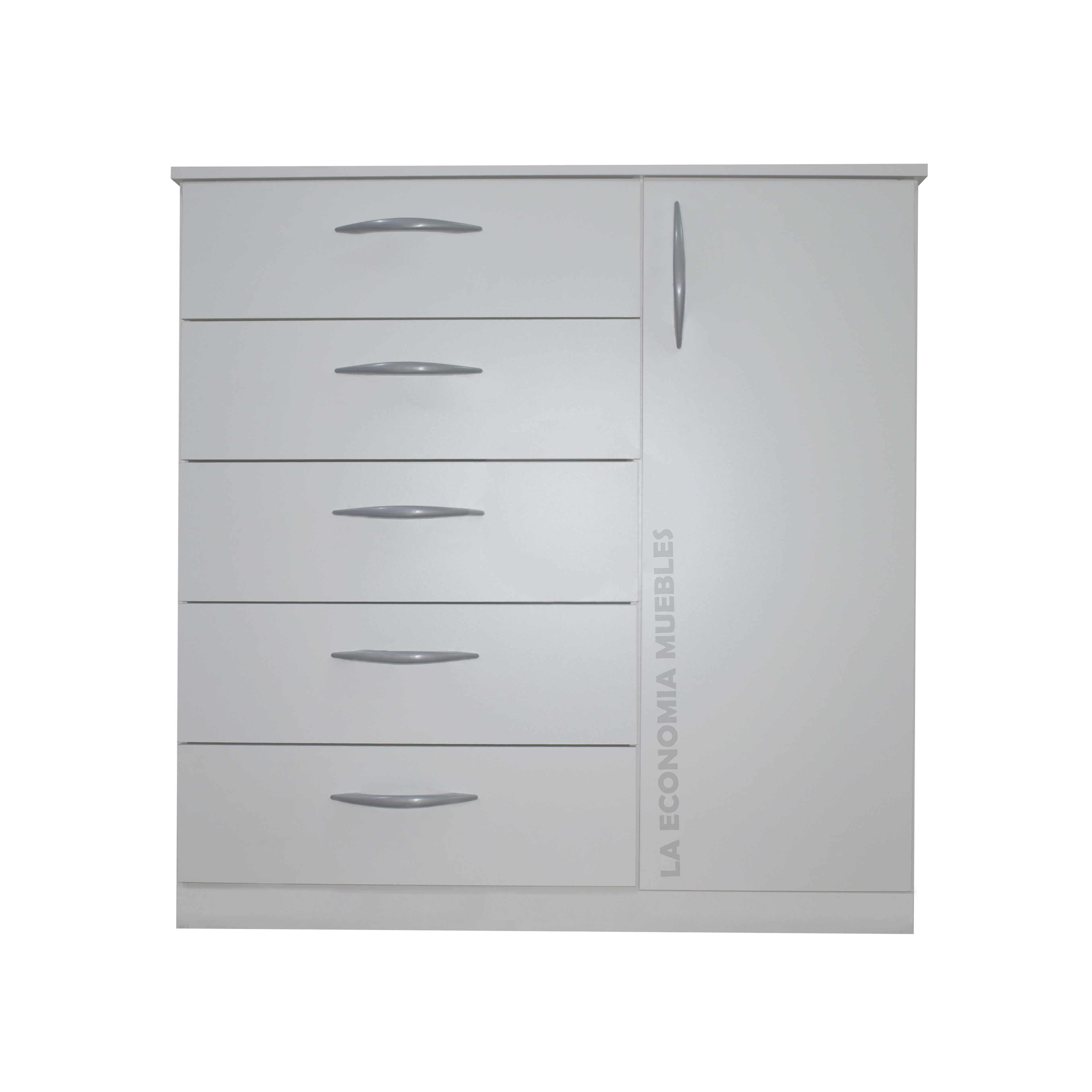 Chifonier doble. Con puerta y estante y cinco cajones. Colores a elección.