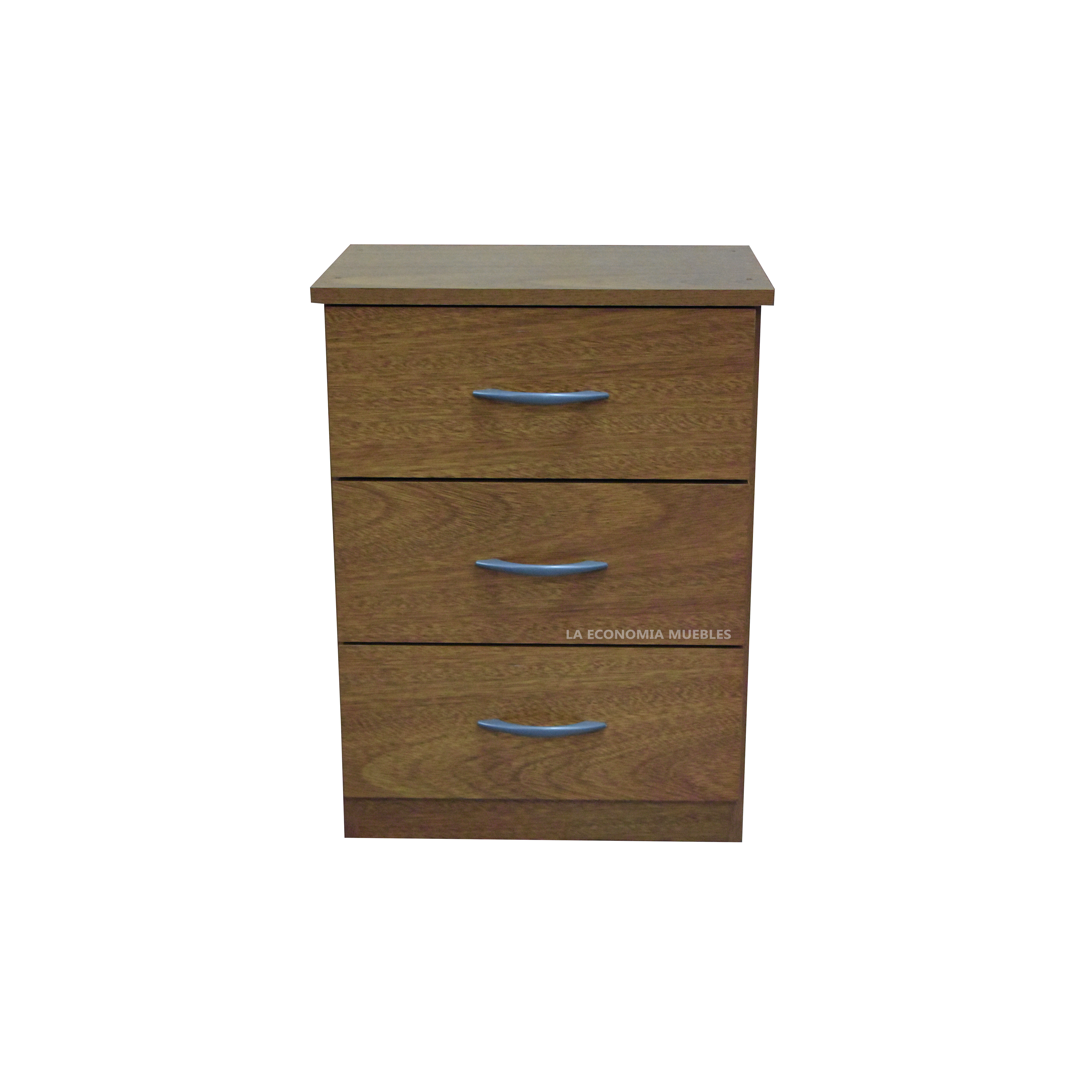 Mesa de luz de tres cajones. Colores a elección.