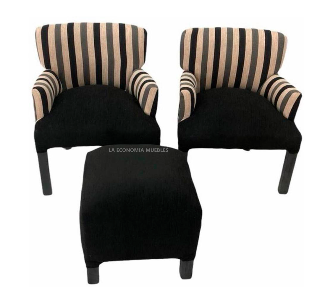 Matera con apoya brazo ,reforzadas en madera paraíso, tapizados a elección.