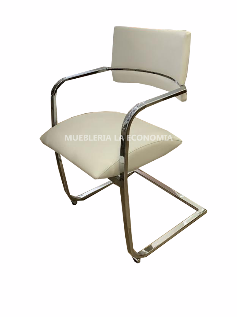 Línea de mesas y sillas cromadas de Lujo