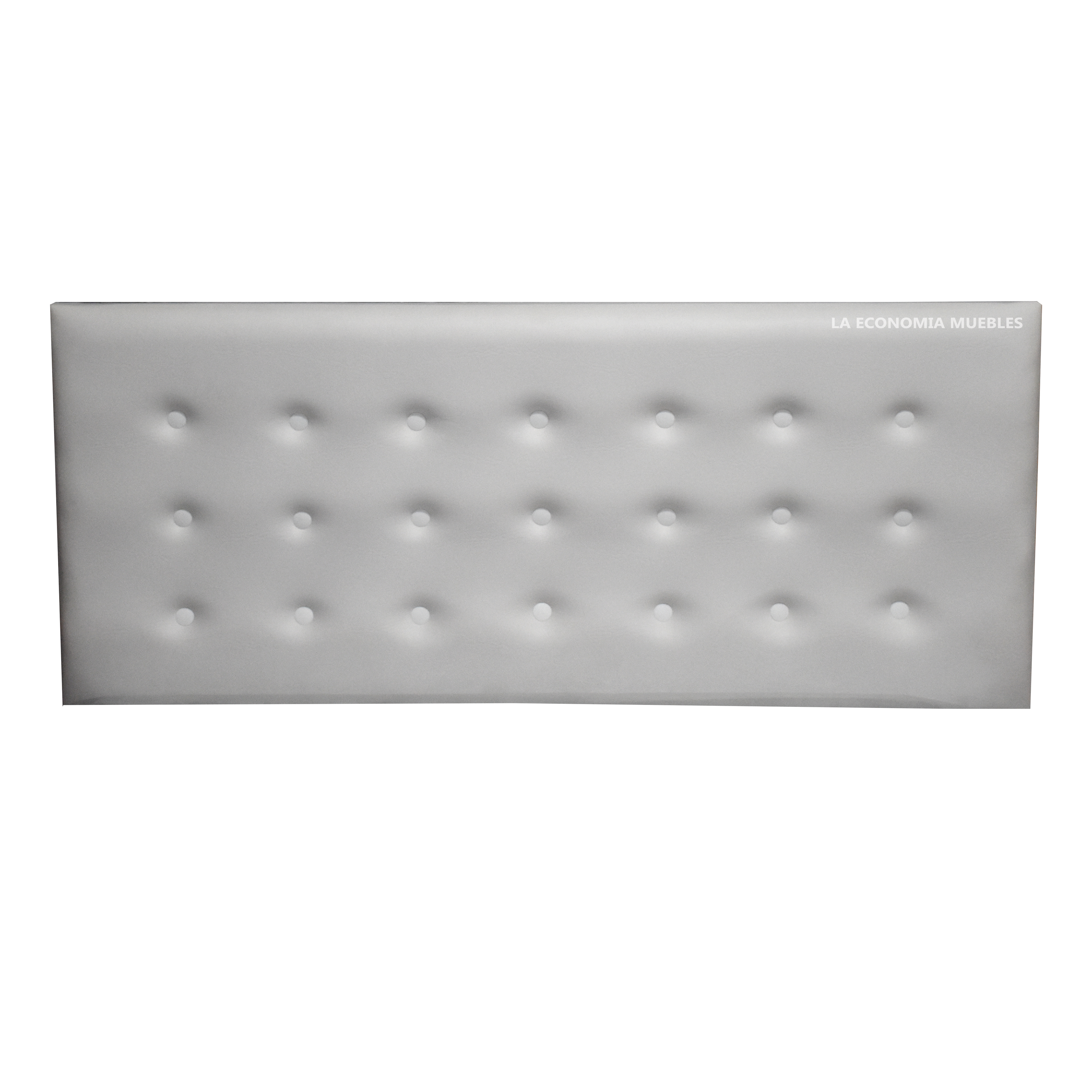 Respaldo para sommier de 1.40m, tapizado en talampaya, con botones. (colores a elección).