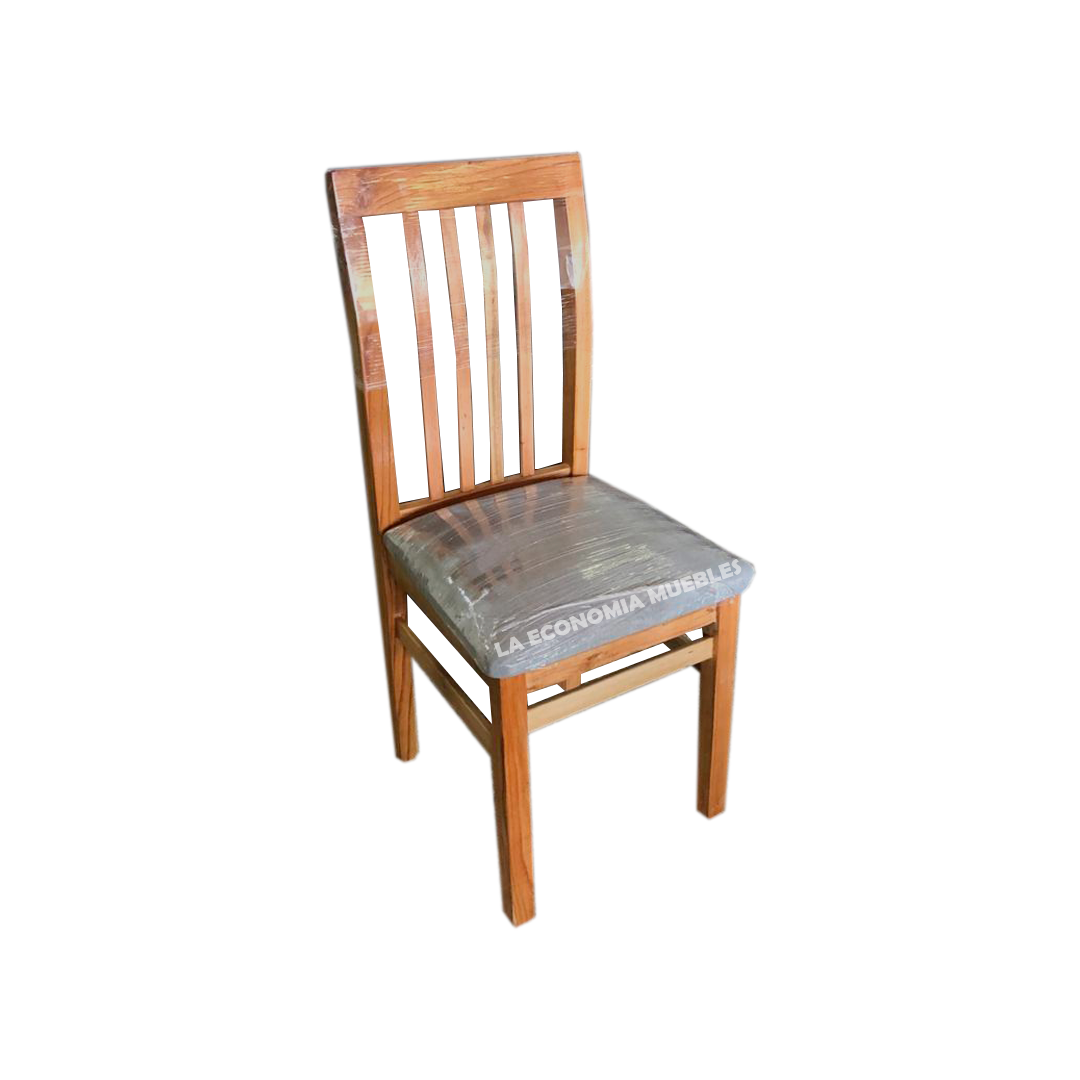 Silla en paraíso con tapizado en chenille. (colores a elección).