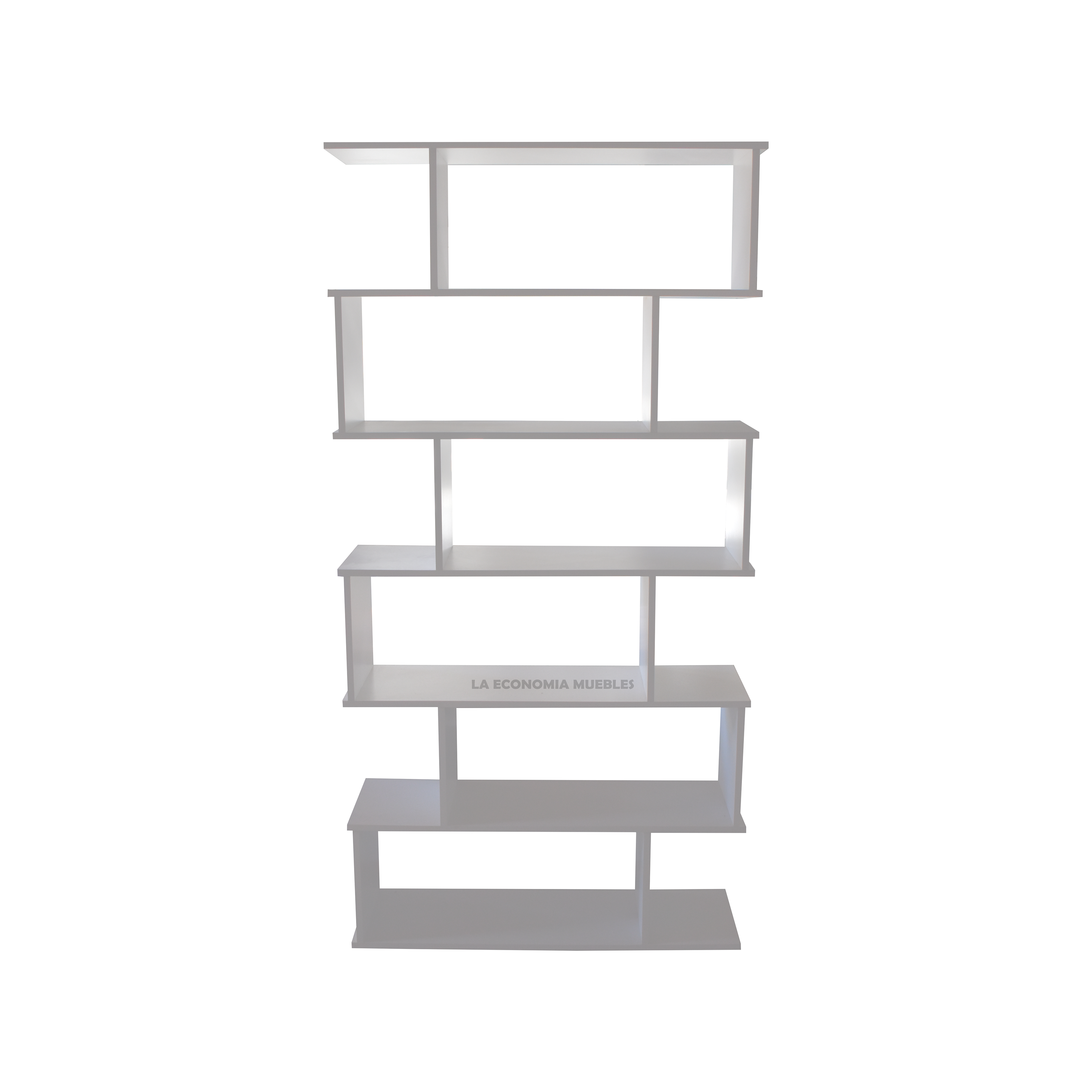 Biblioteca escalera de 0.90m x 1.80m. Colores: blanco, wengué, mogno, roble. Ideal como divisor de ambientes.