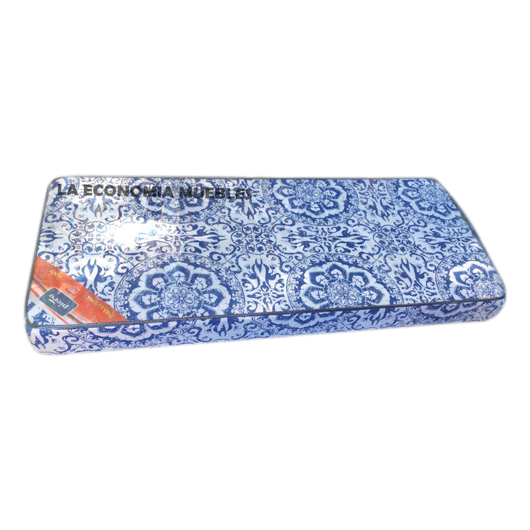 Colchón de espuma de 1 Plaza (0.80m x 1.90m x 0.18m). Matelaseado Piero.