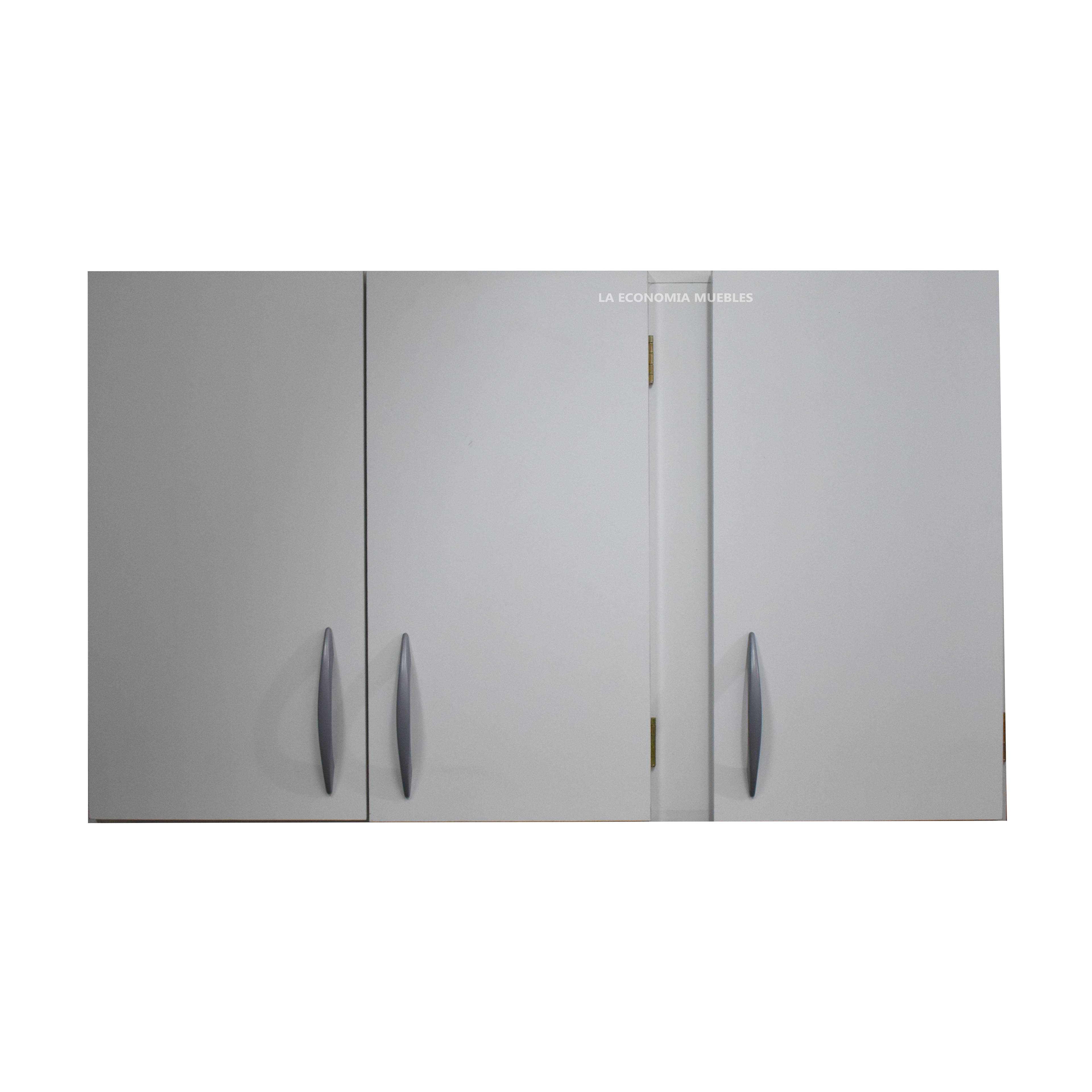 Alacena de 1.20m x 0.60m con tres puertas y estante regulable. Colores: blanco, mogno, wengué, roble. (consultar por  otras medidas).