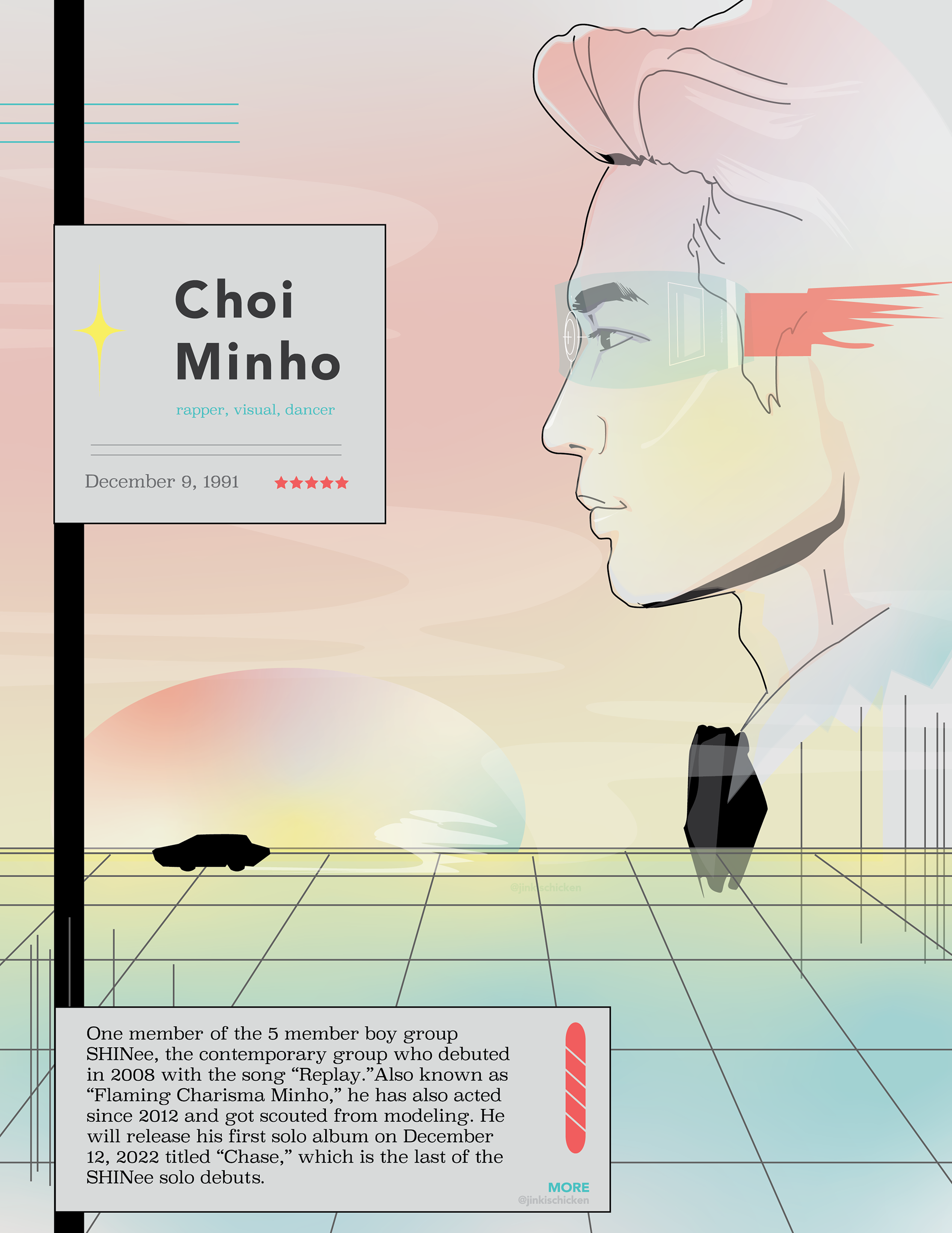 choi minho poster design