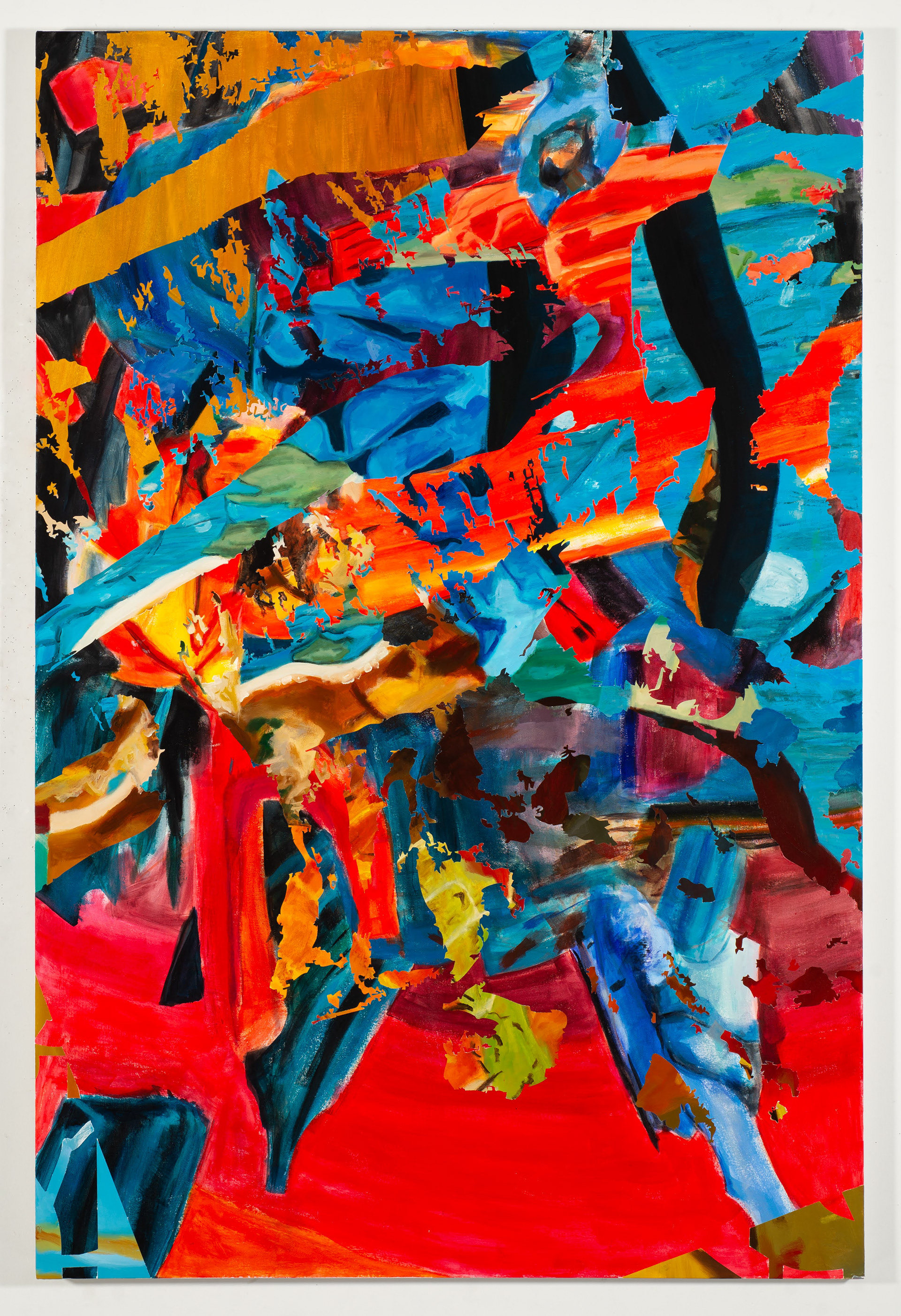 Disrupted Spaces - Acrylic and oil on canvas - 48x72 in (2025)