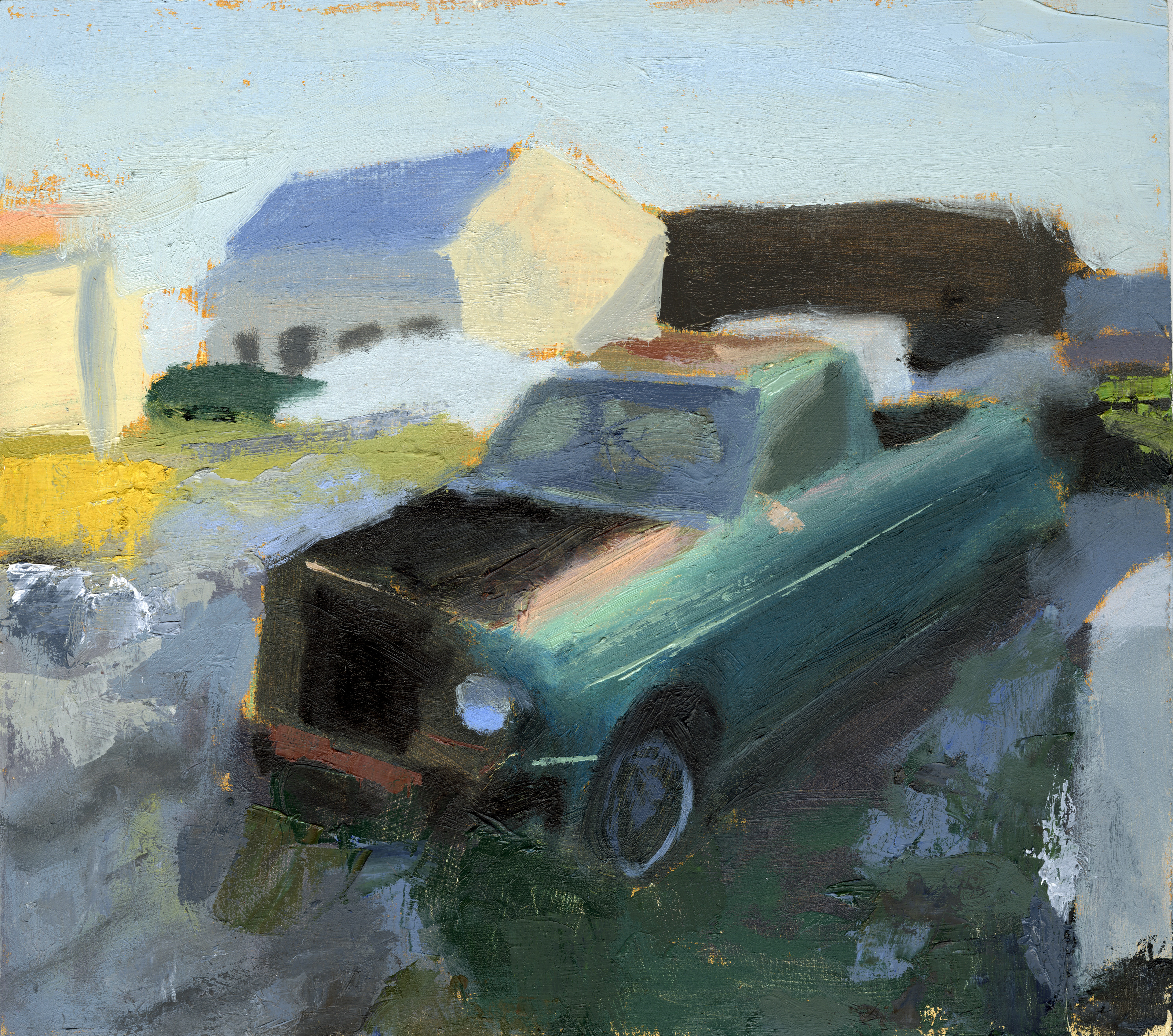 "Zombie Car" - 2026 - oil on panel - 8.75x10 in