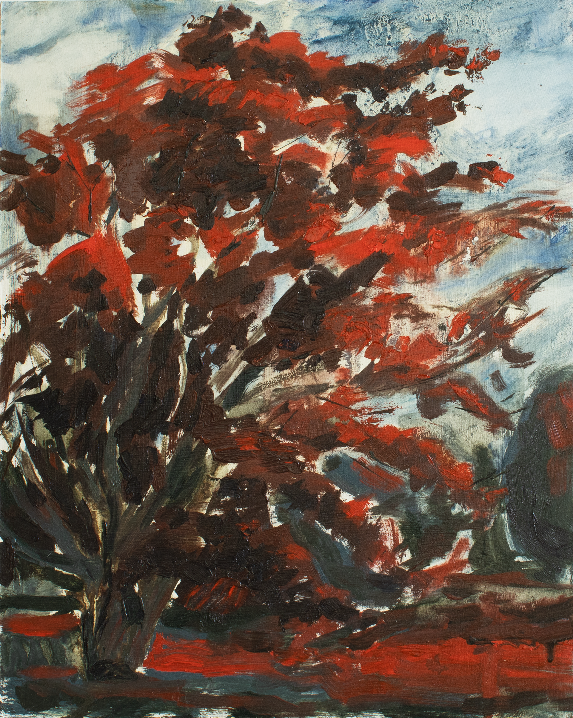 Day 2 - afternoon painting (only reds and blues