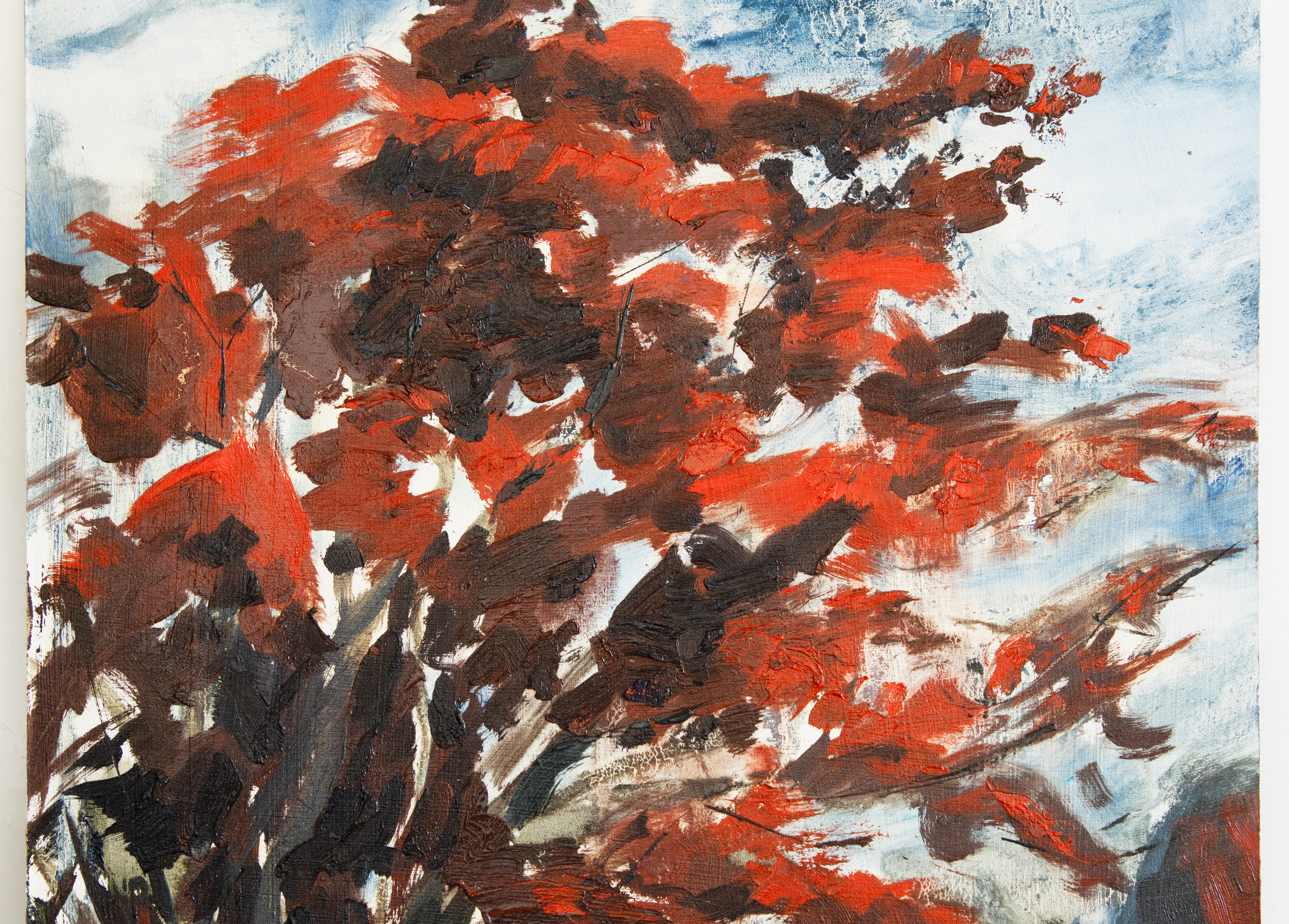 Day 2 - afternoon painting (only reds and blues) - detail