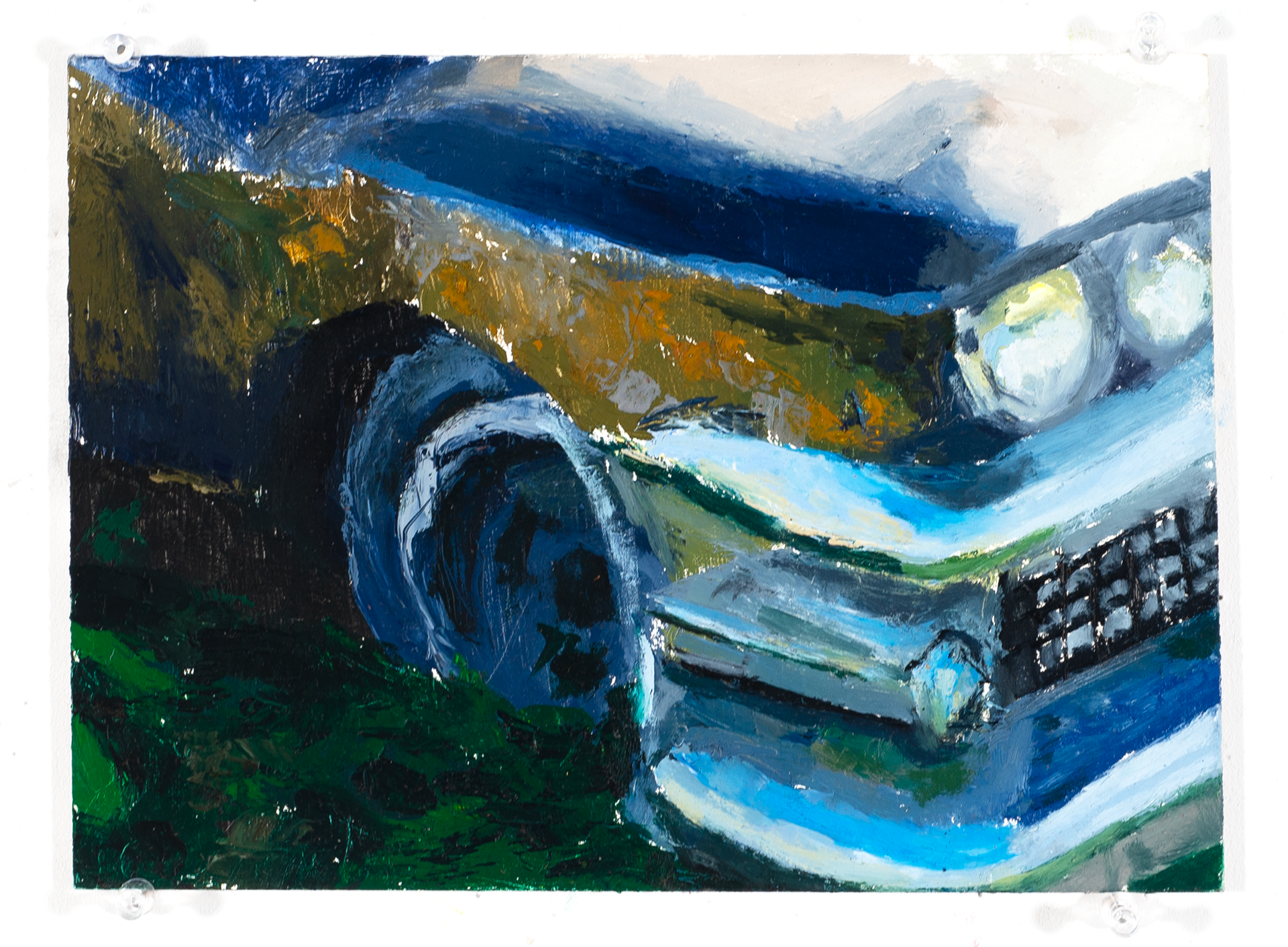 "Car Study 2", 2025, Oil on panel, 6 5-8x10