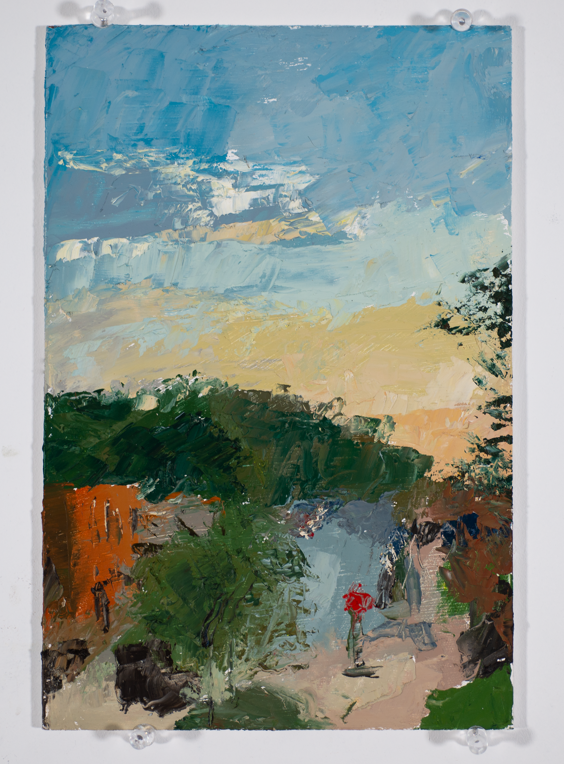 "My Hometown", 2025, Oil on panel, 6 5-8x10