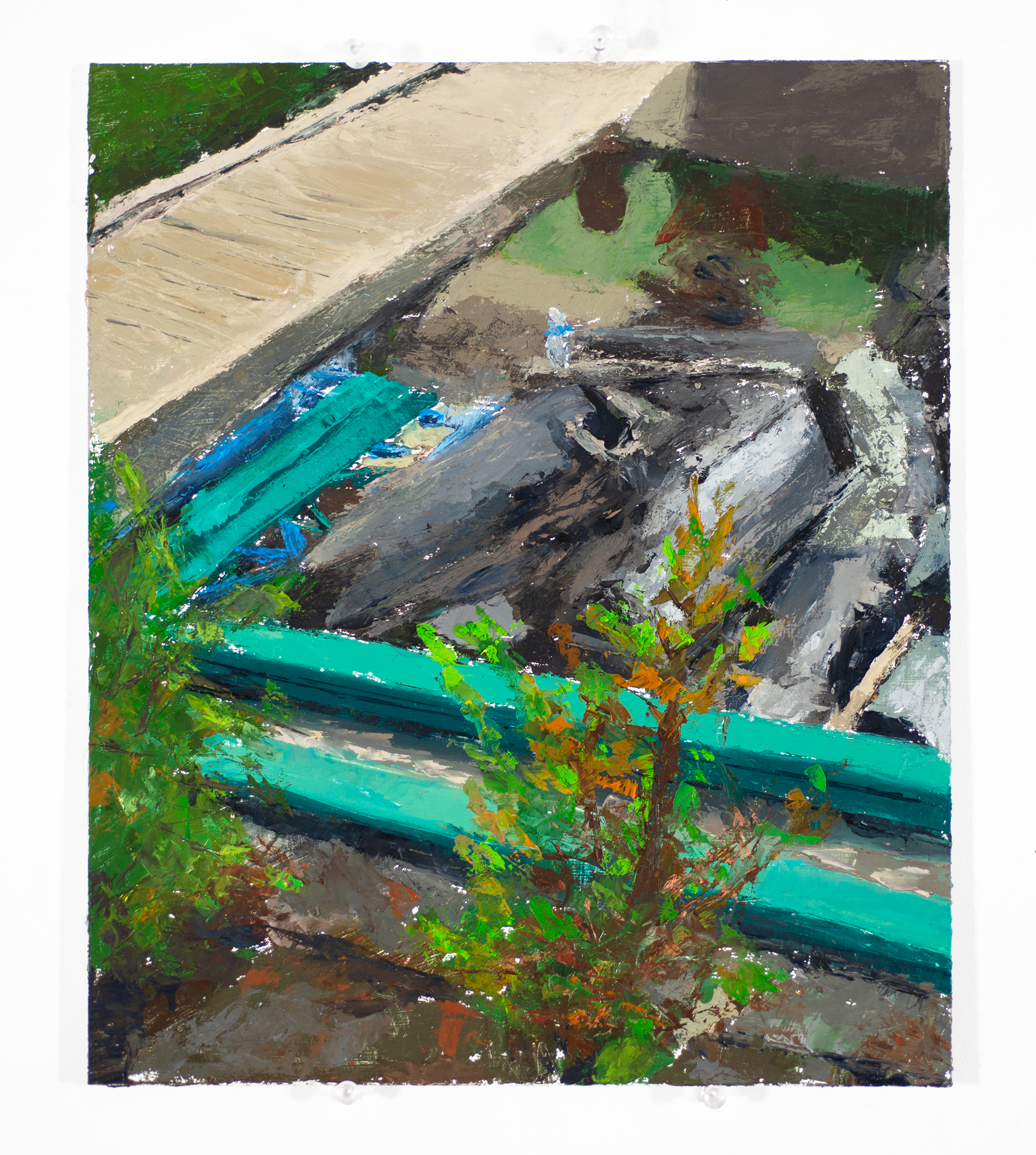 "Dead, Yet Alive", 2025, Oil on panel, 12x10