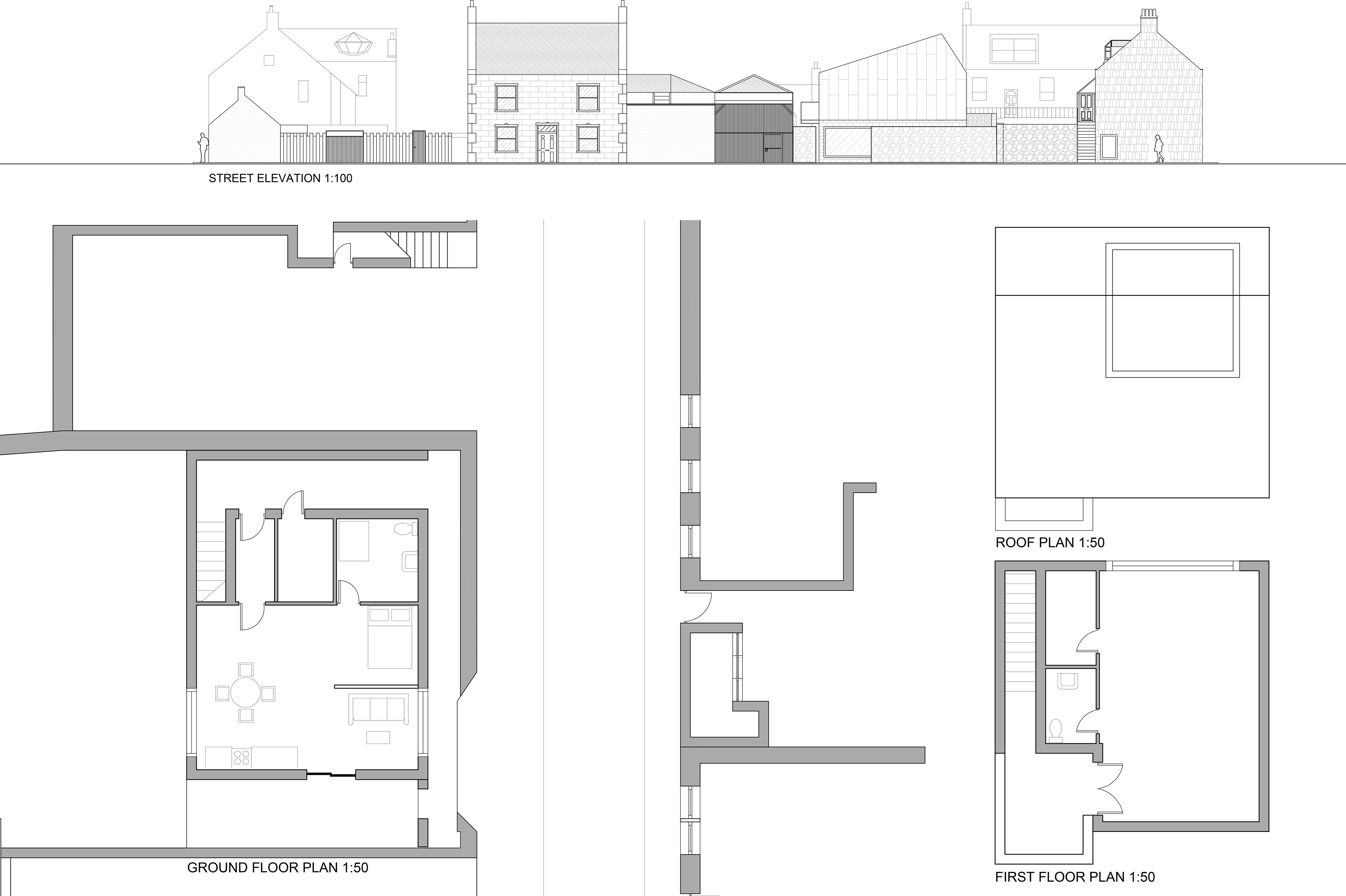 PLANS AND ELEVATION