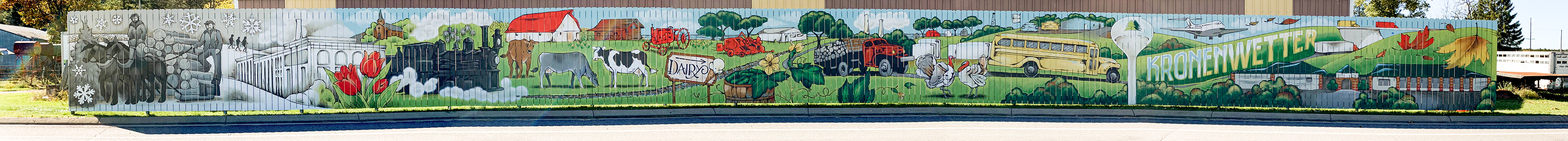 Journey Through Progress Mural  |  Intersection of Kowalski Rd and Old Hwy 51  |  Kronenwetter, WI 54455