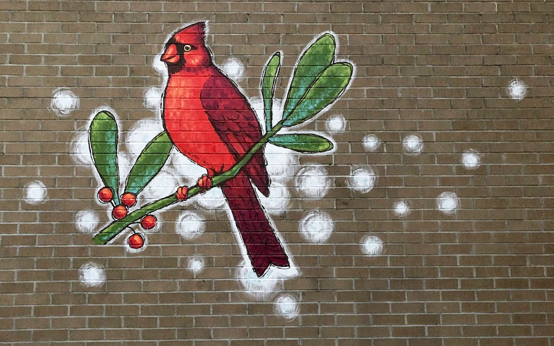 Cardinal  |  One of four commisioned birds in downtown scavenger hunt series  |  324 Scott St, Wausau, WI 54403