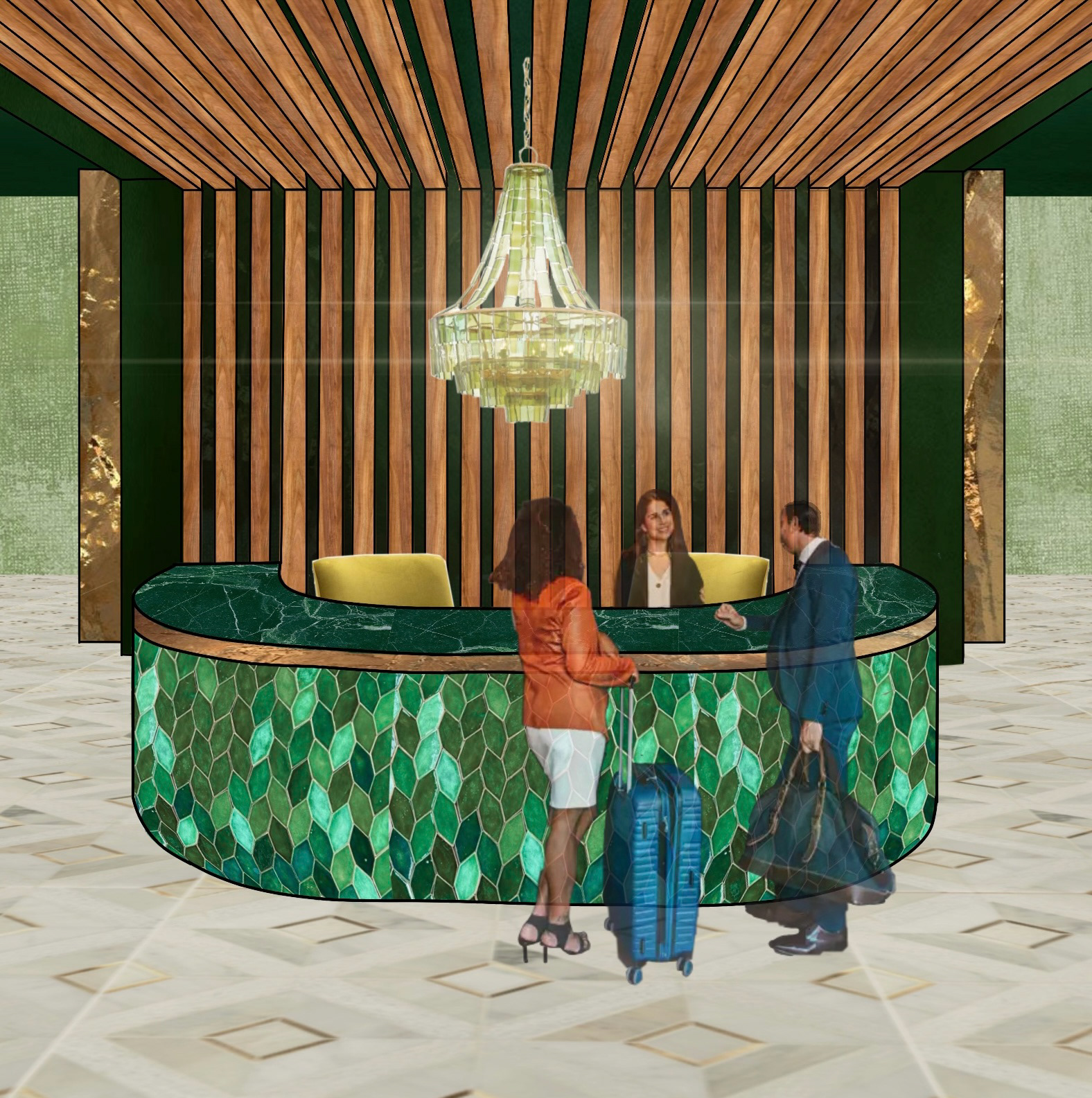 RECEPTION - PHOTOSHOP RENDERING