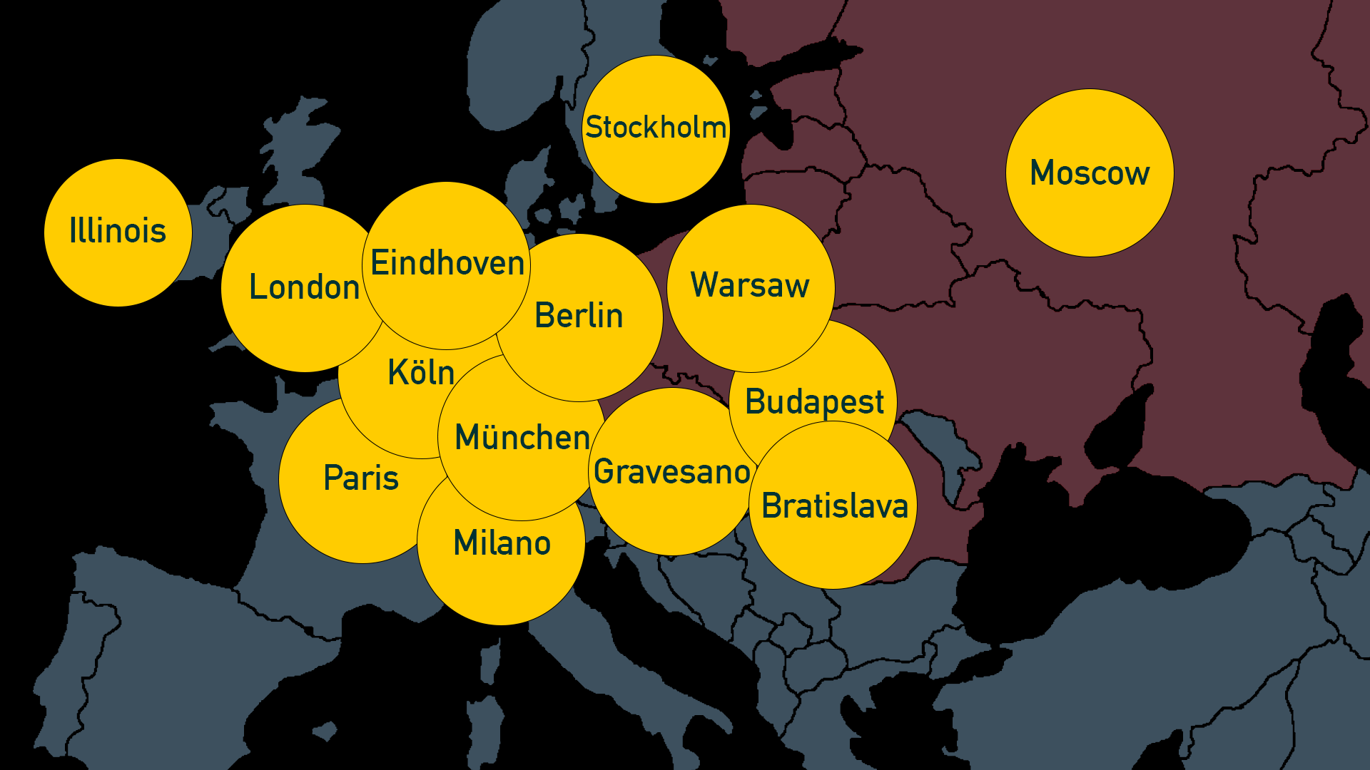 Electronic studios in 1960s