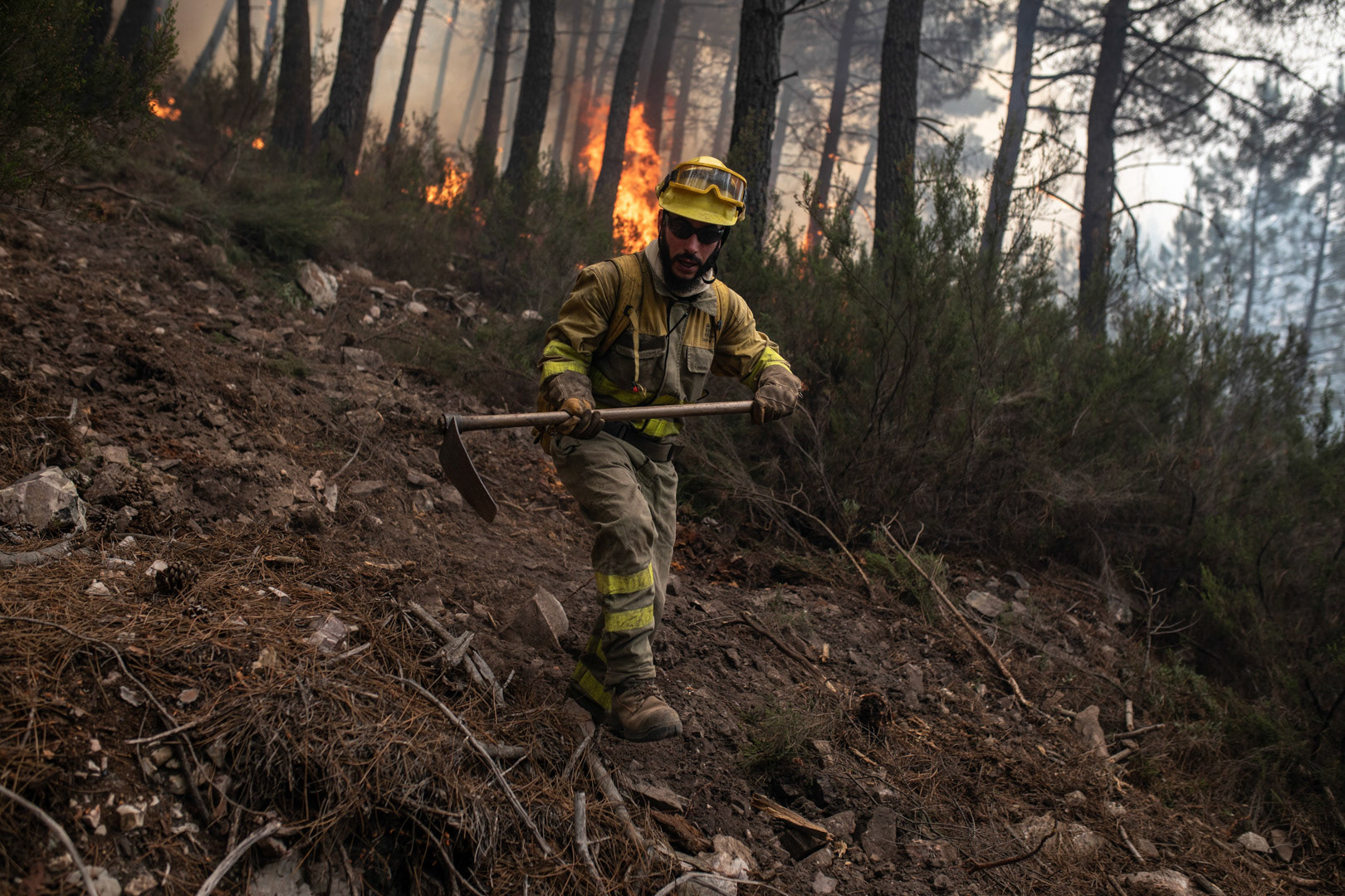 INCENDIO SIERRA DE LA CULEBRA. FERRERAS Y SARRACIN