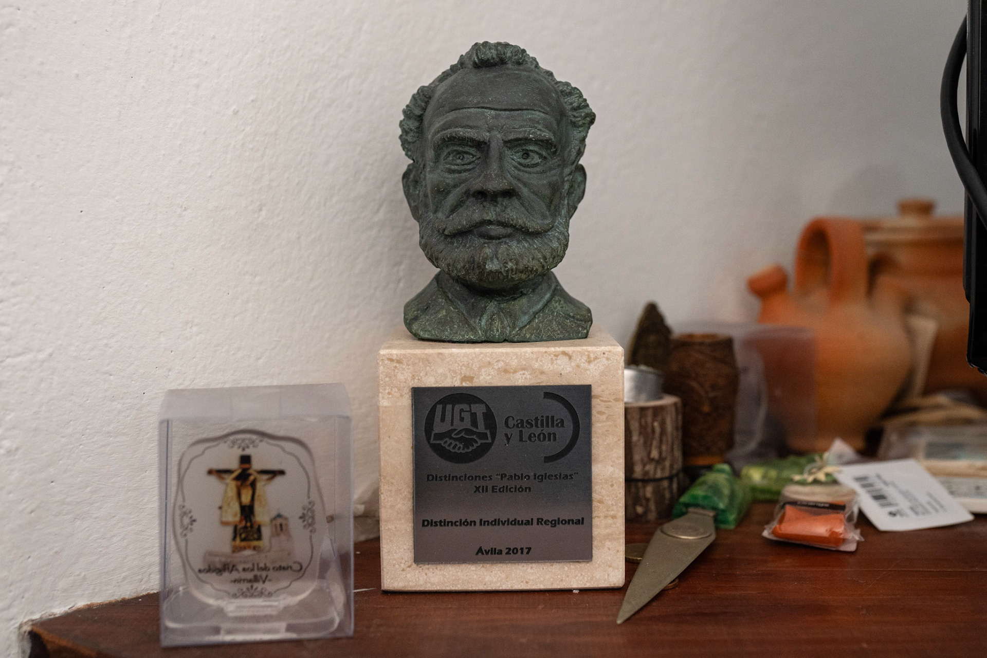 Premio Pablo Iglesias en la casa de Teo Nieto en San Juan del Rebollar.