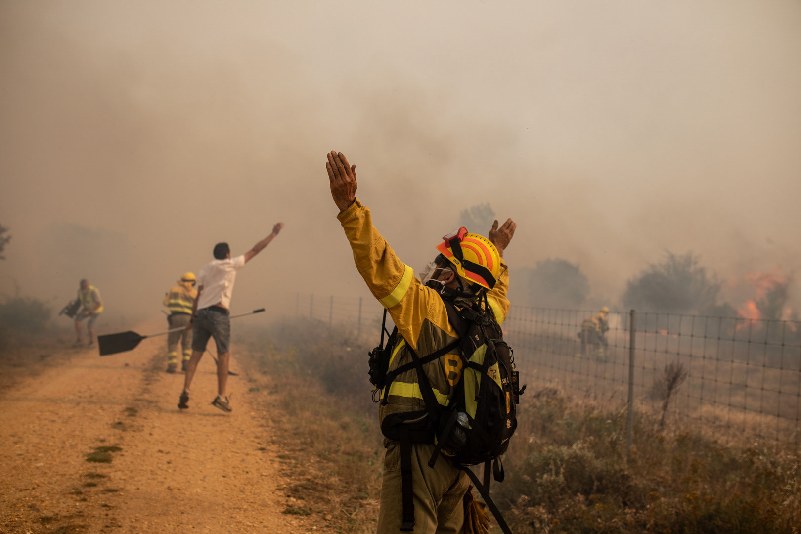 Incendio en la Sierra de la Culebra. Olleros de Tera