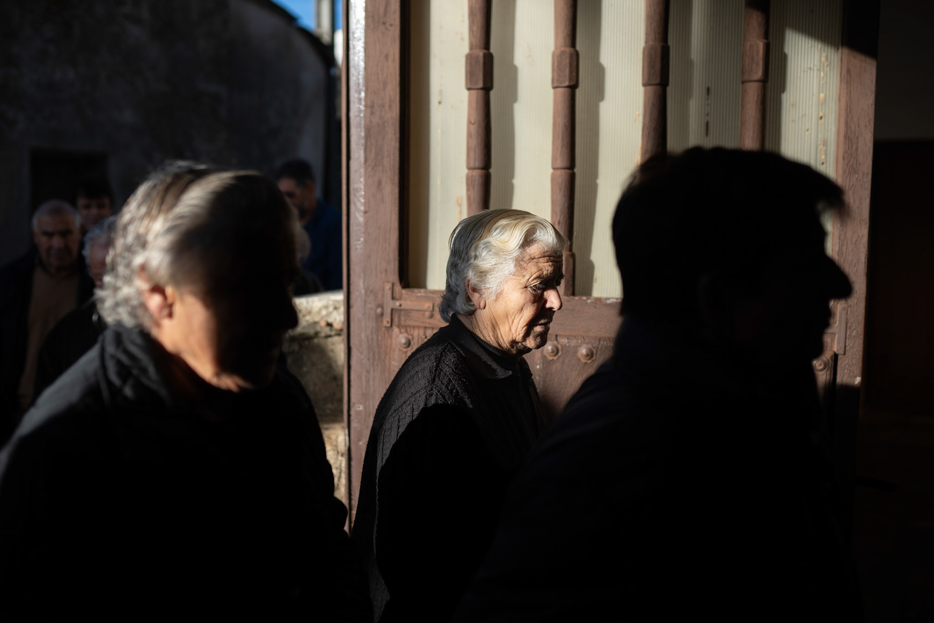 Procesión por el día de la Inmaculada Concepción en la localidad de Grisuela.
