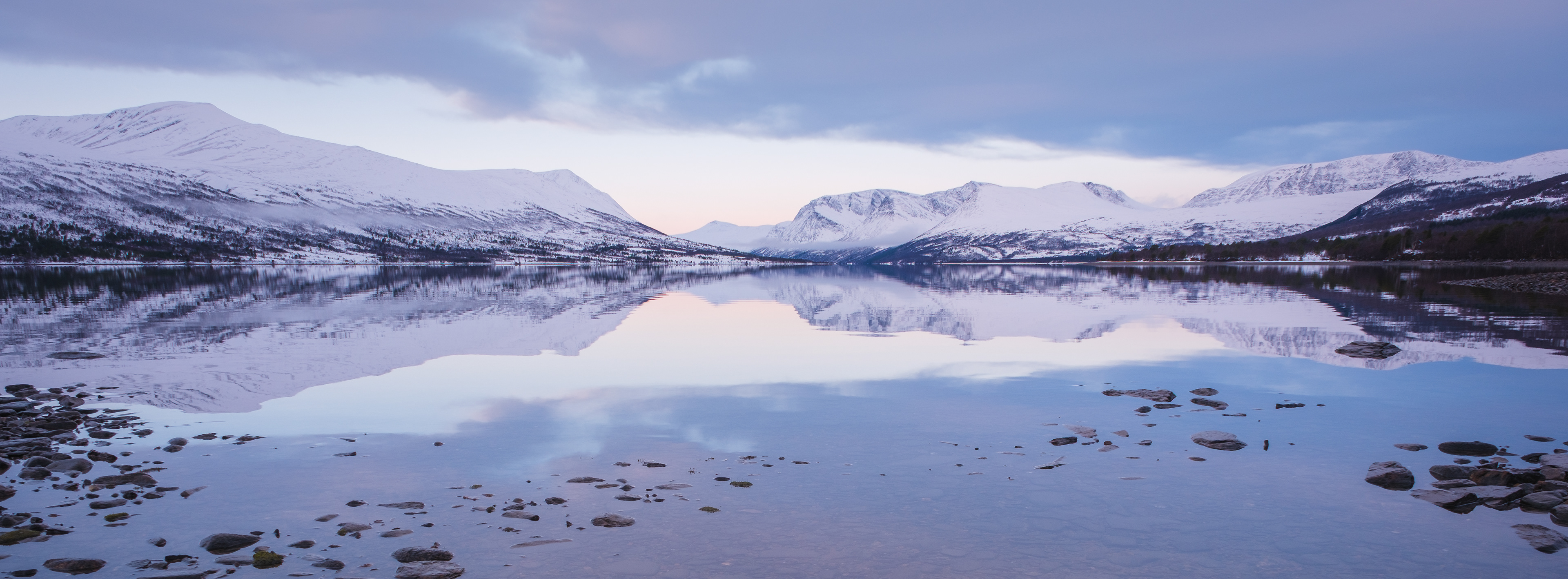 Calm December morning in the mountains