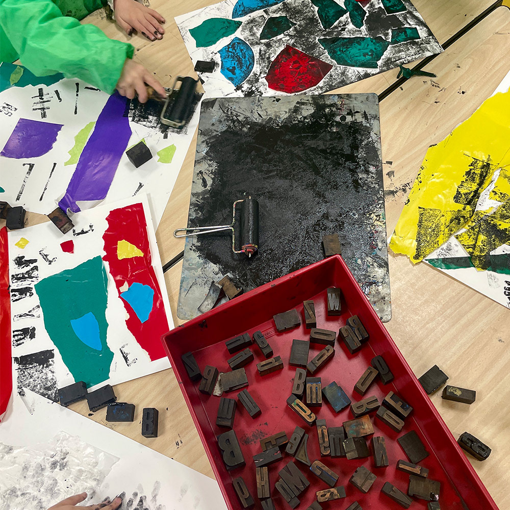 Creatieve workshop Bookcover collage