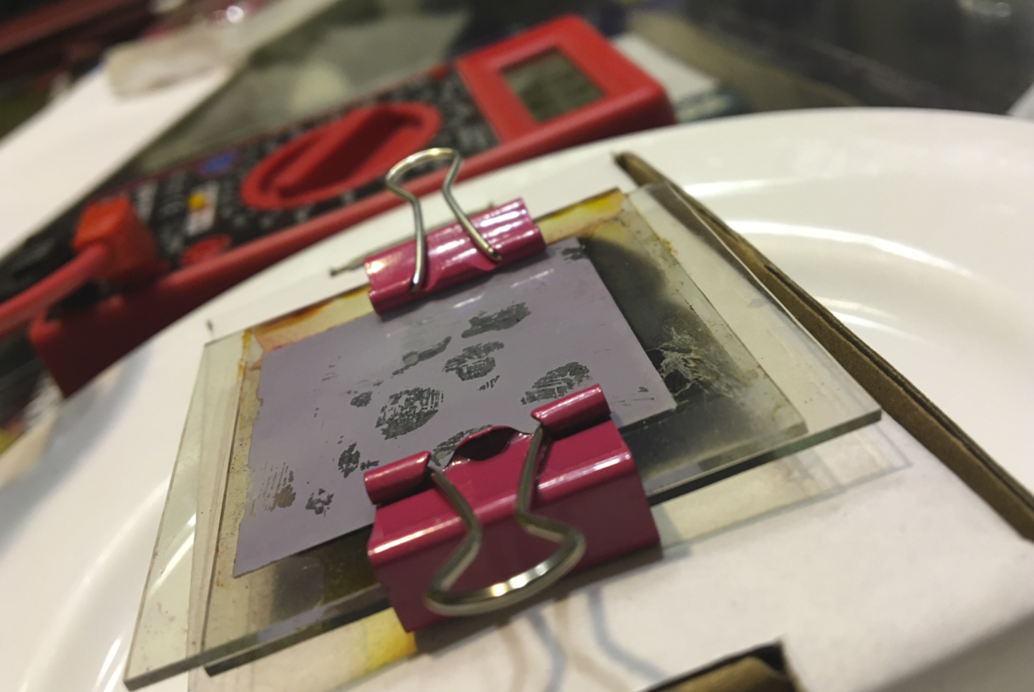 Finished TiO2 Solar Cell