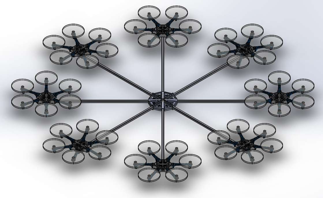 8-Drone Test assembly