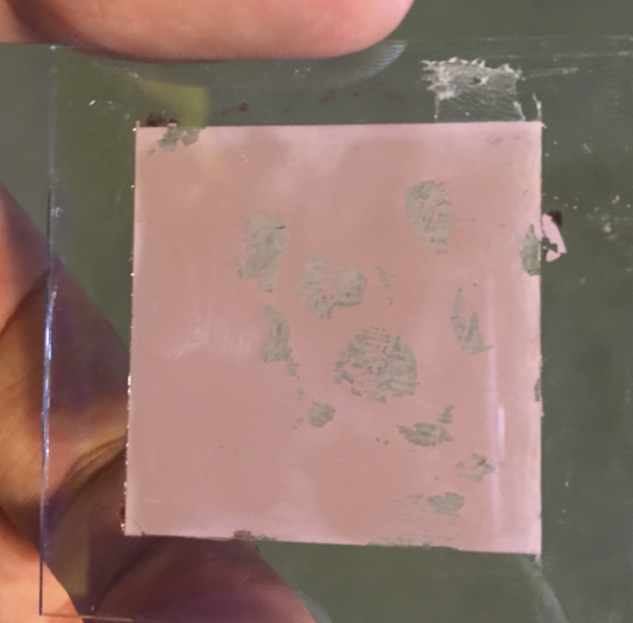 Conducting Glass after being Annealed and Treated with Hibiscus