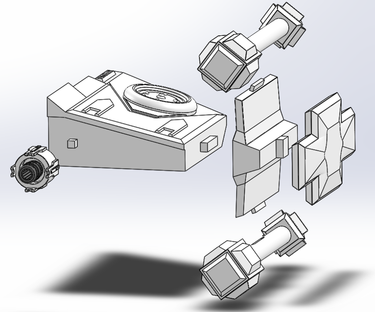 Exploded View of Right Wing