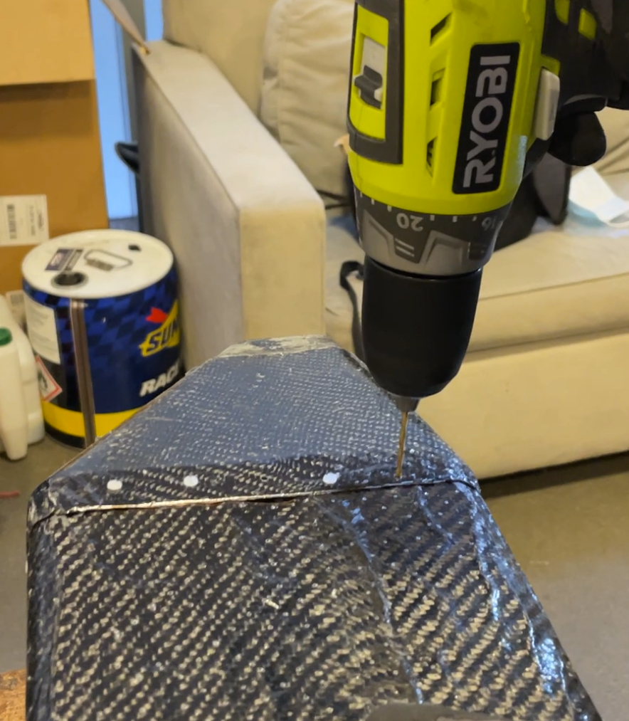 Drilling Bolt Holes in the Fuselage