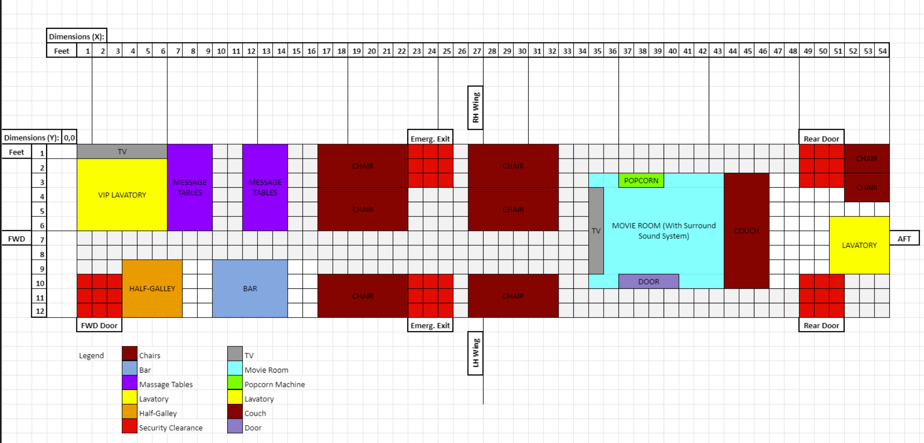LOPA (Layup of Passenger Accommodation)
