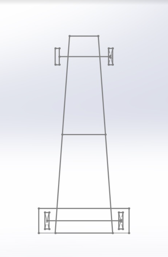Initial Trapezoidal Chassis Concept Sketch