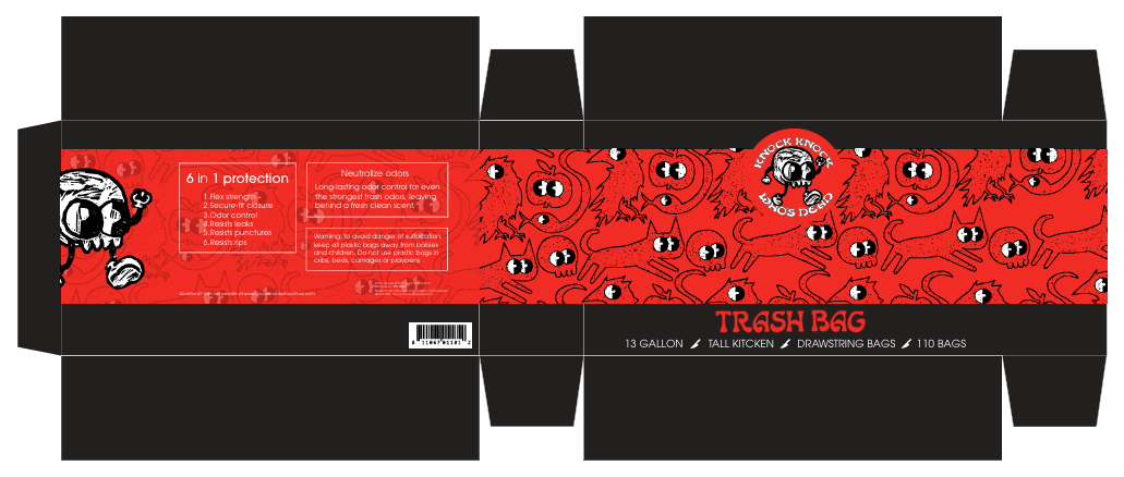 trash bag dieline