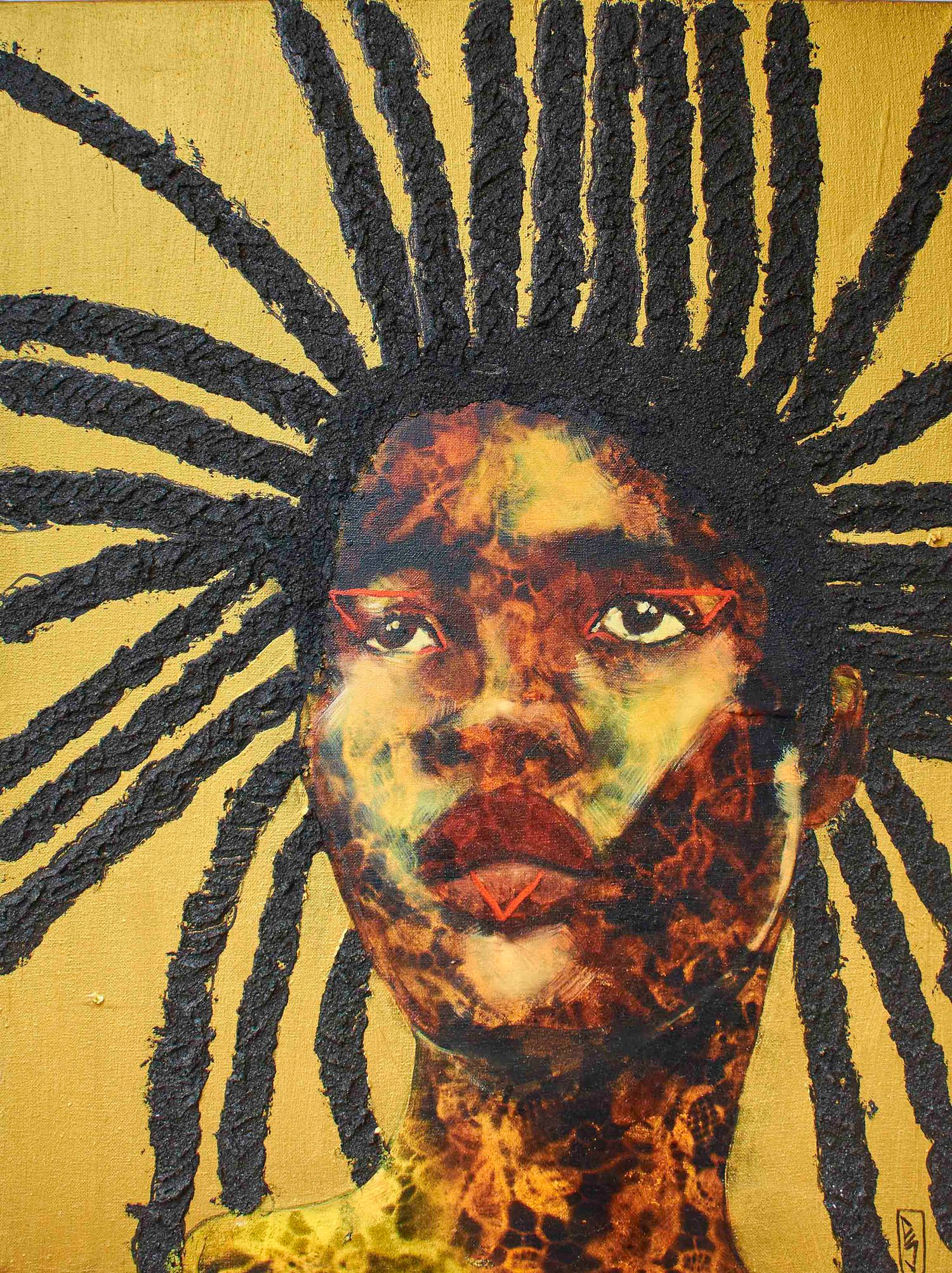 N/T. Mixed media on canvas 18 x 24 in