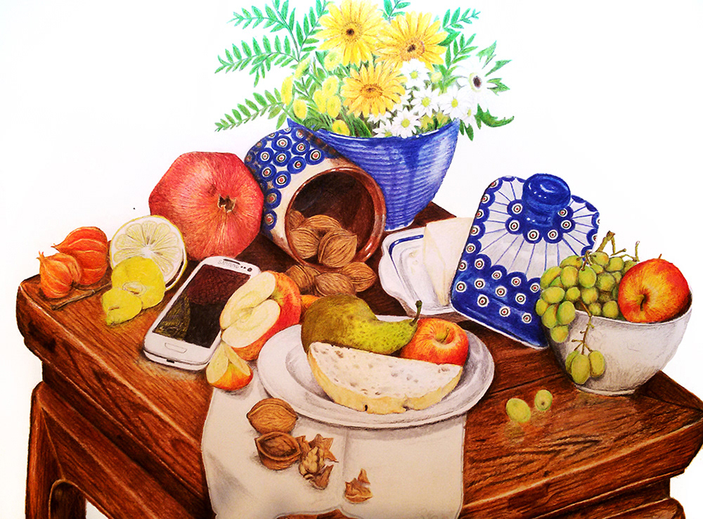 Frühstück mit Handy