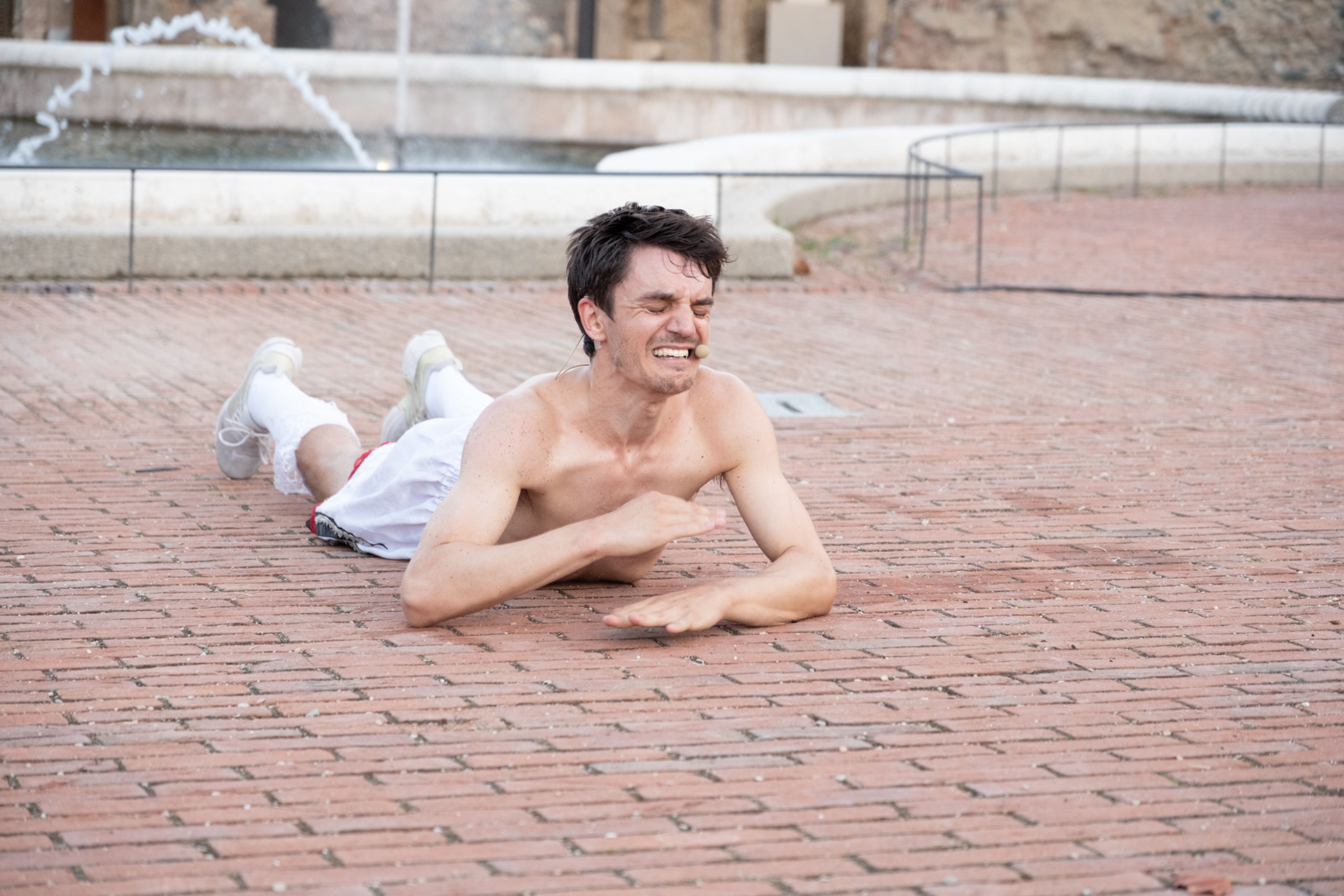Davide Tagliavini durante lo spettacolo THAT'S ALL alla Reggia di Venaria