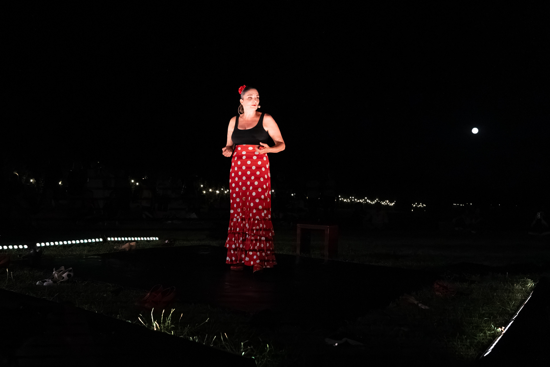 Giorgia Celli in BAILAORA * IN A ROOM, durante la sequenza in costume flamenco