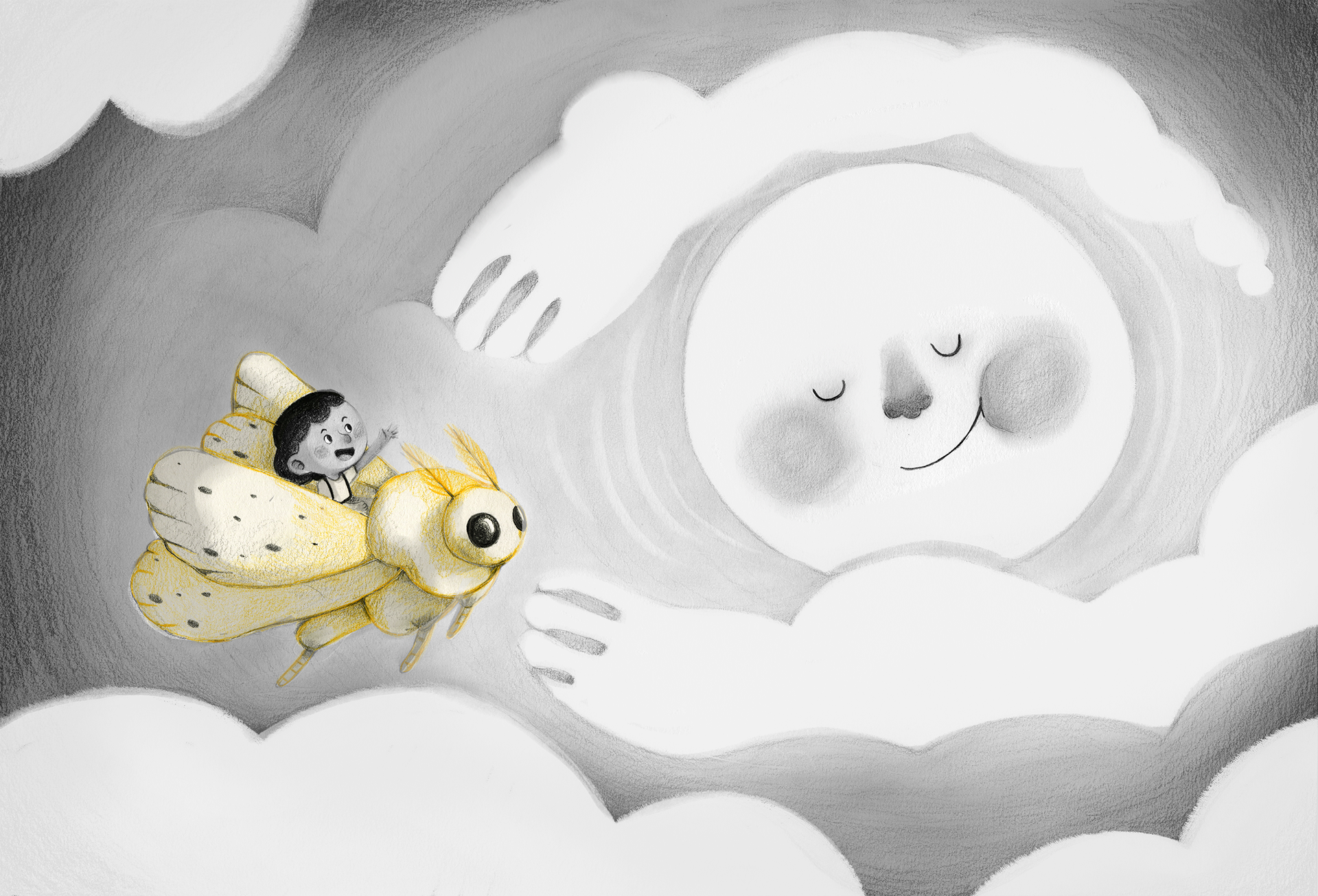 Flying to the moon