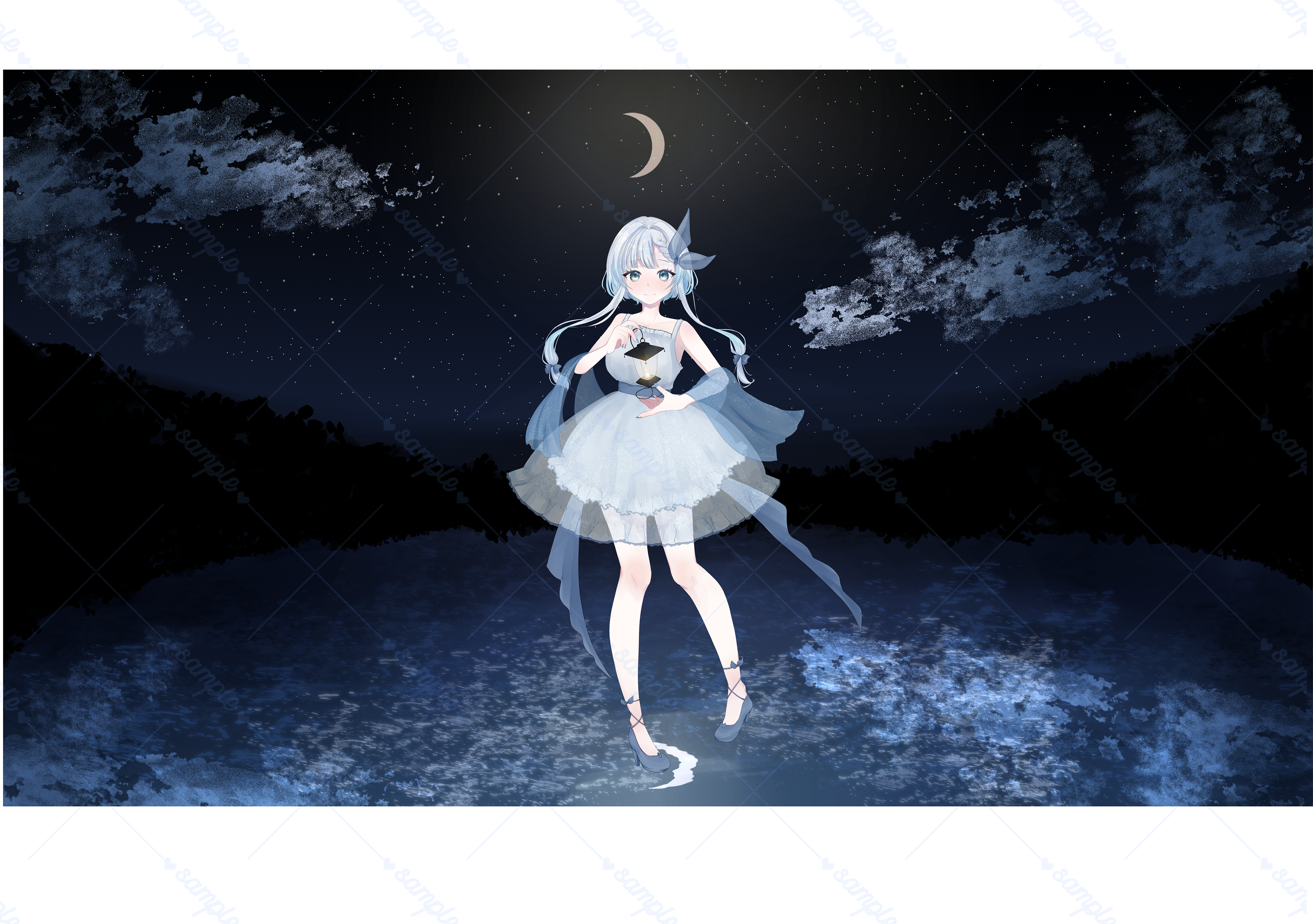 星結來はのん様 イラスト依頼 「ワールド・ランプシェード」2